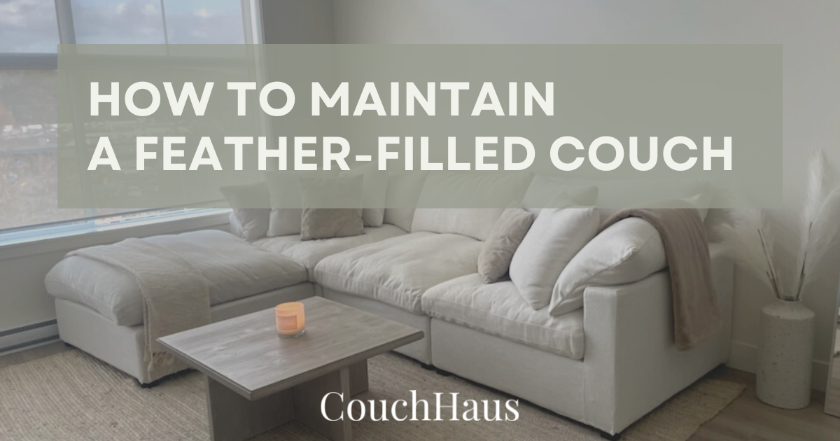 How to keep the sofa seat cushions from sliding off.