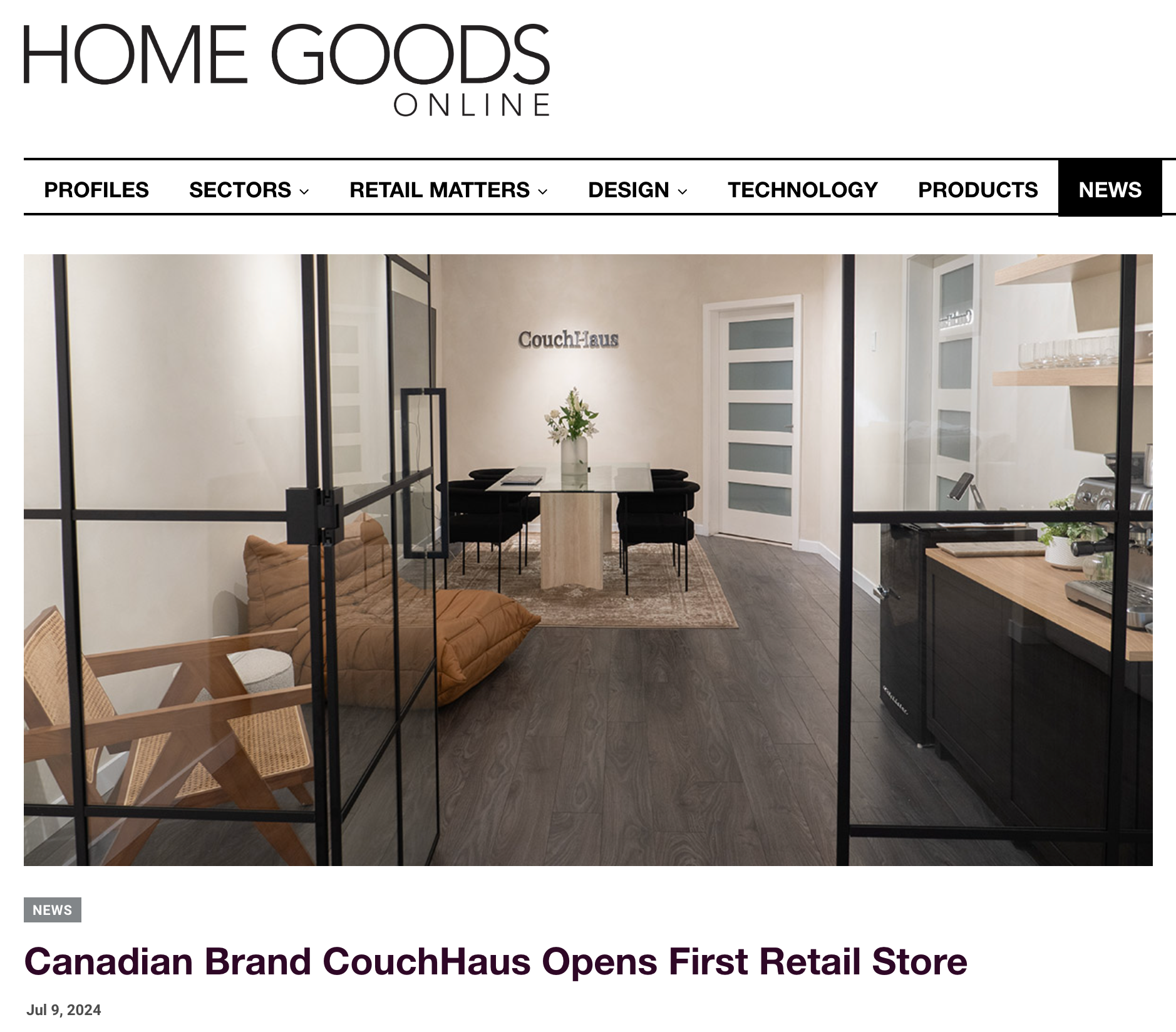 Canadian Brand CouchHaus Opens Its First Retail Store | Couch Haus