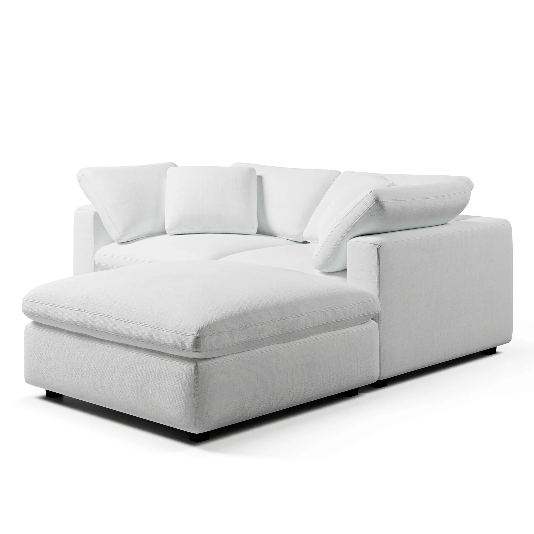 In Stock - Comfy Two Seater + Ottoman