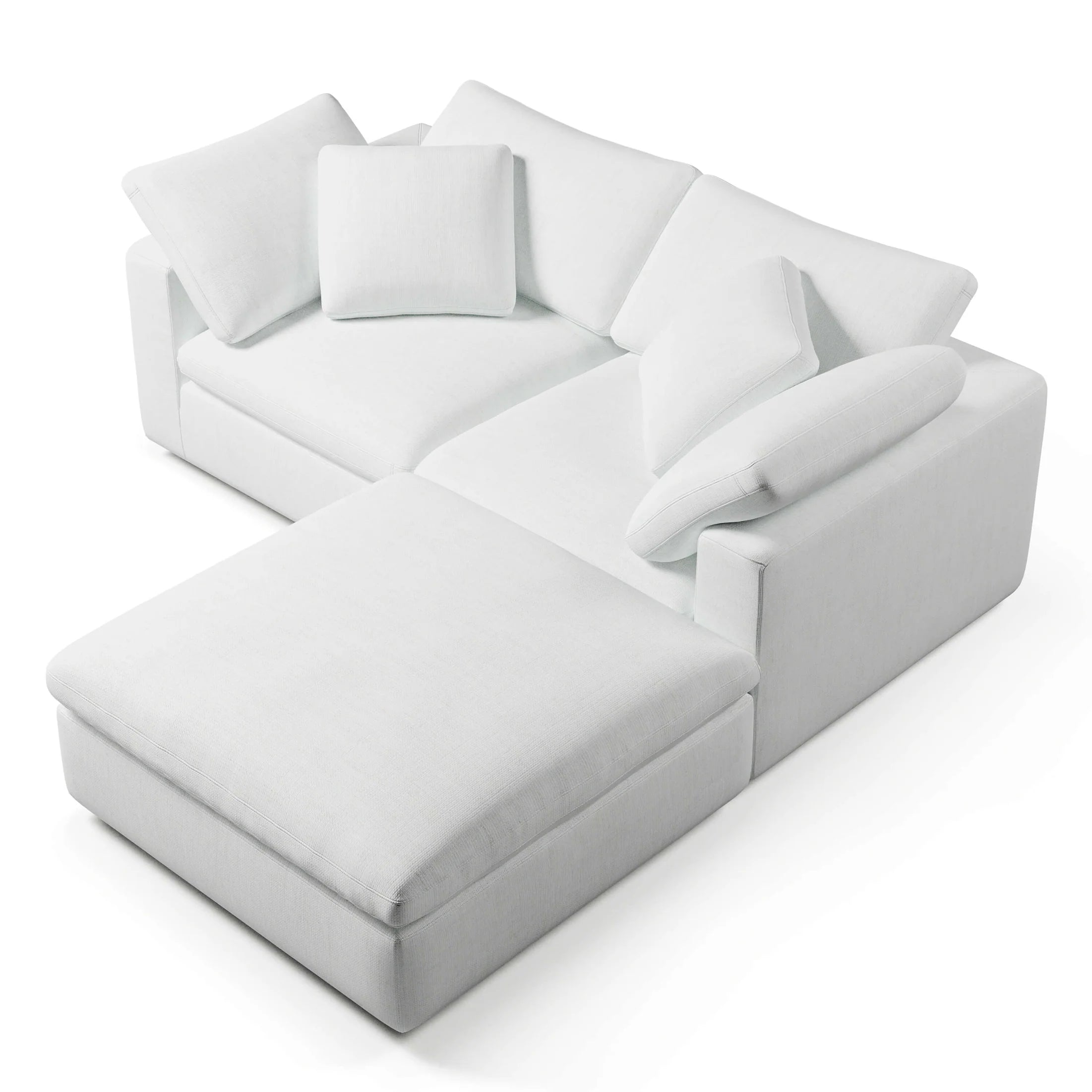 In Stock - Comfy Two Seater + Ottoman