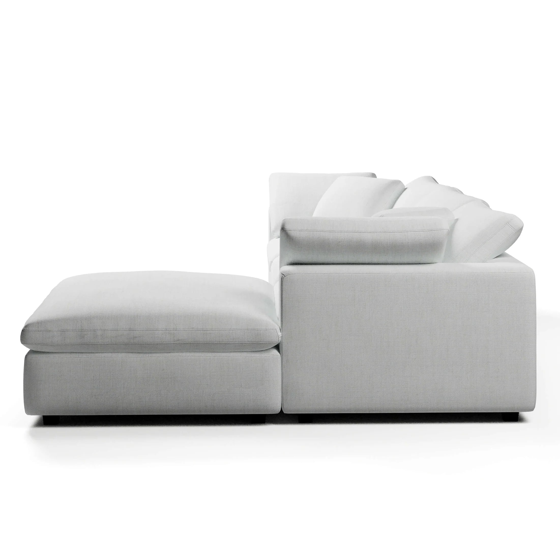 In Stock - Comfy Three Seater + Ottoman