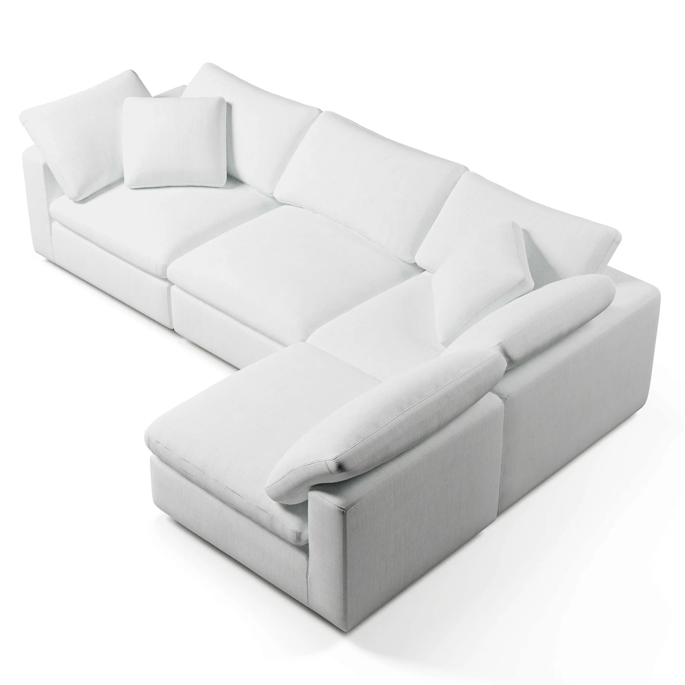 CouchHaus | Comfy Four Seater Sectional | Modular Sofas & Couches