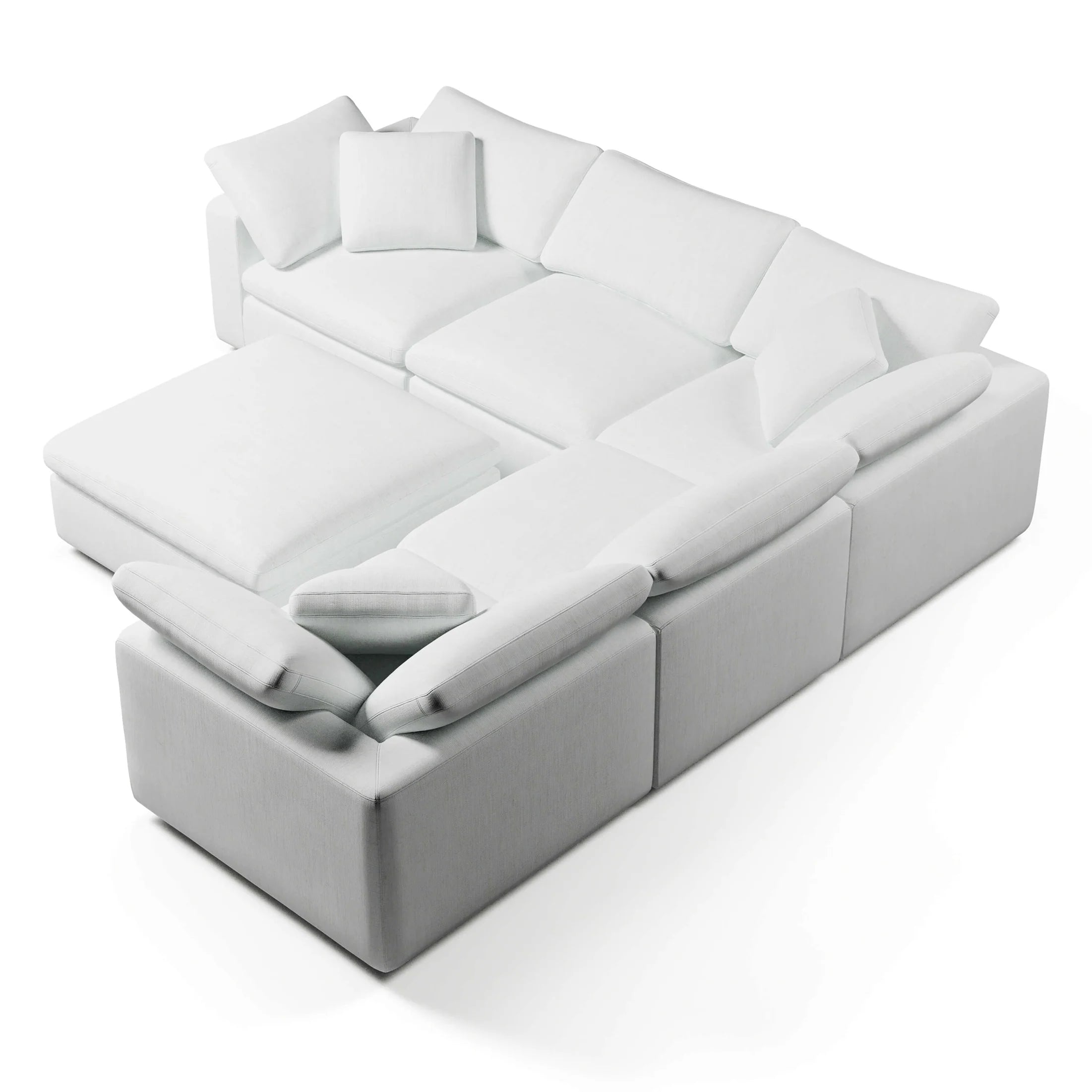 In Stock - Comfy Five Seater + Ottoman