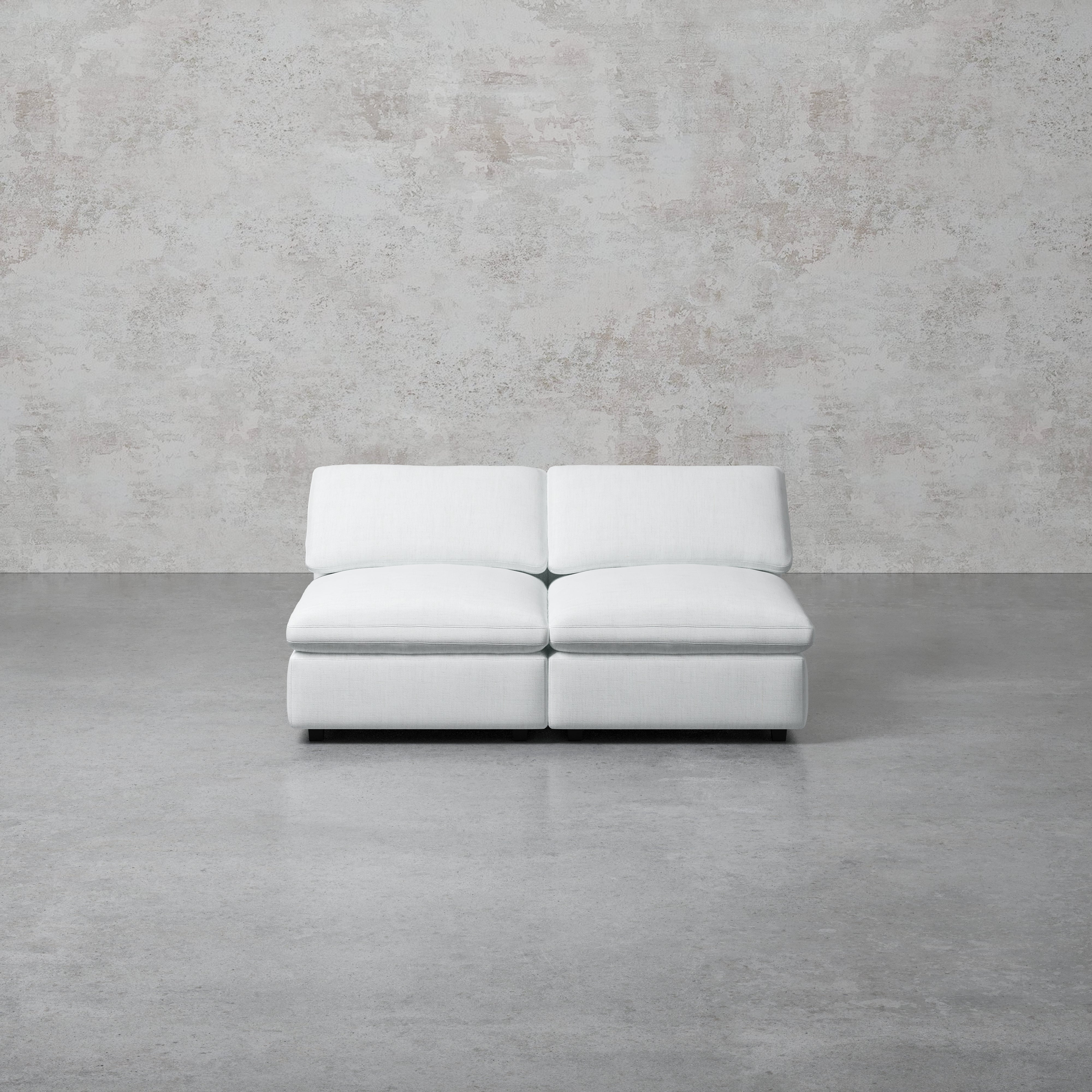 Comfy Modular Sofa - 2-Seater Armless
