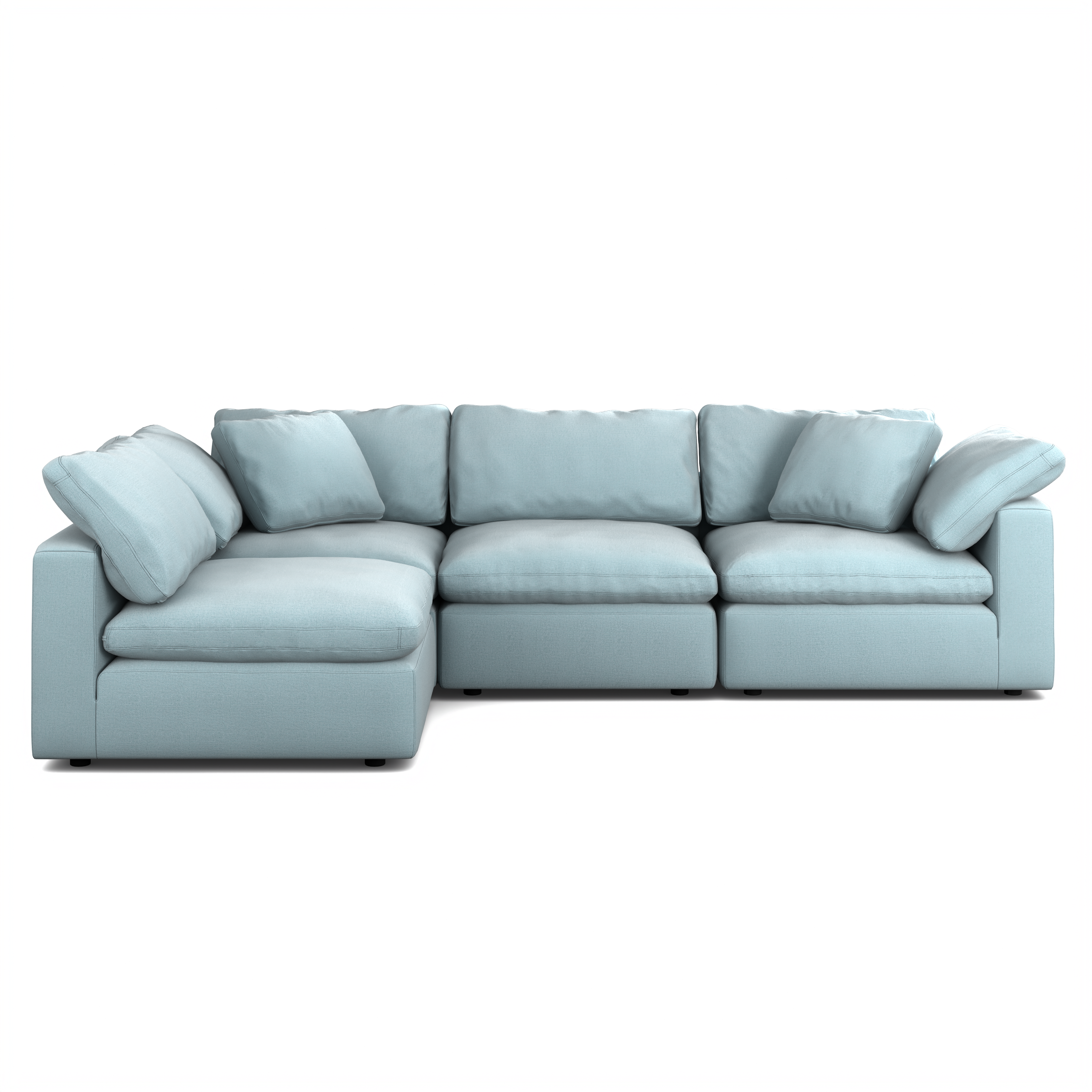 Custom 4-Seater L-Shaped Sectional