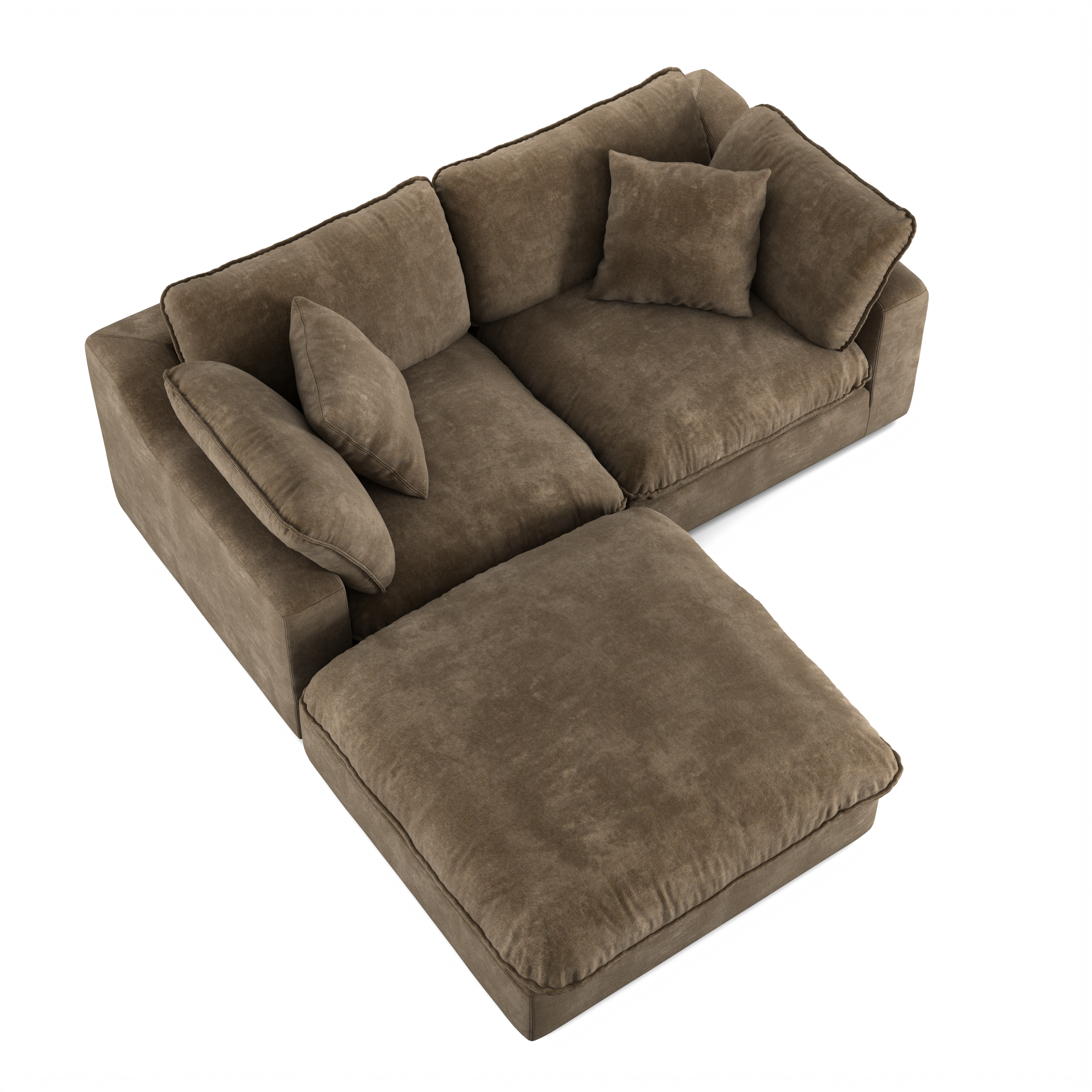 Custom 2-Seater & Ottoman Sofa