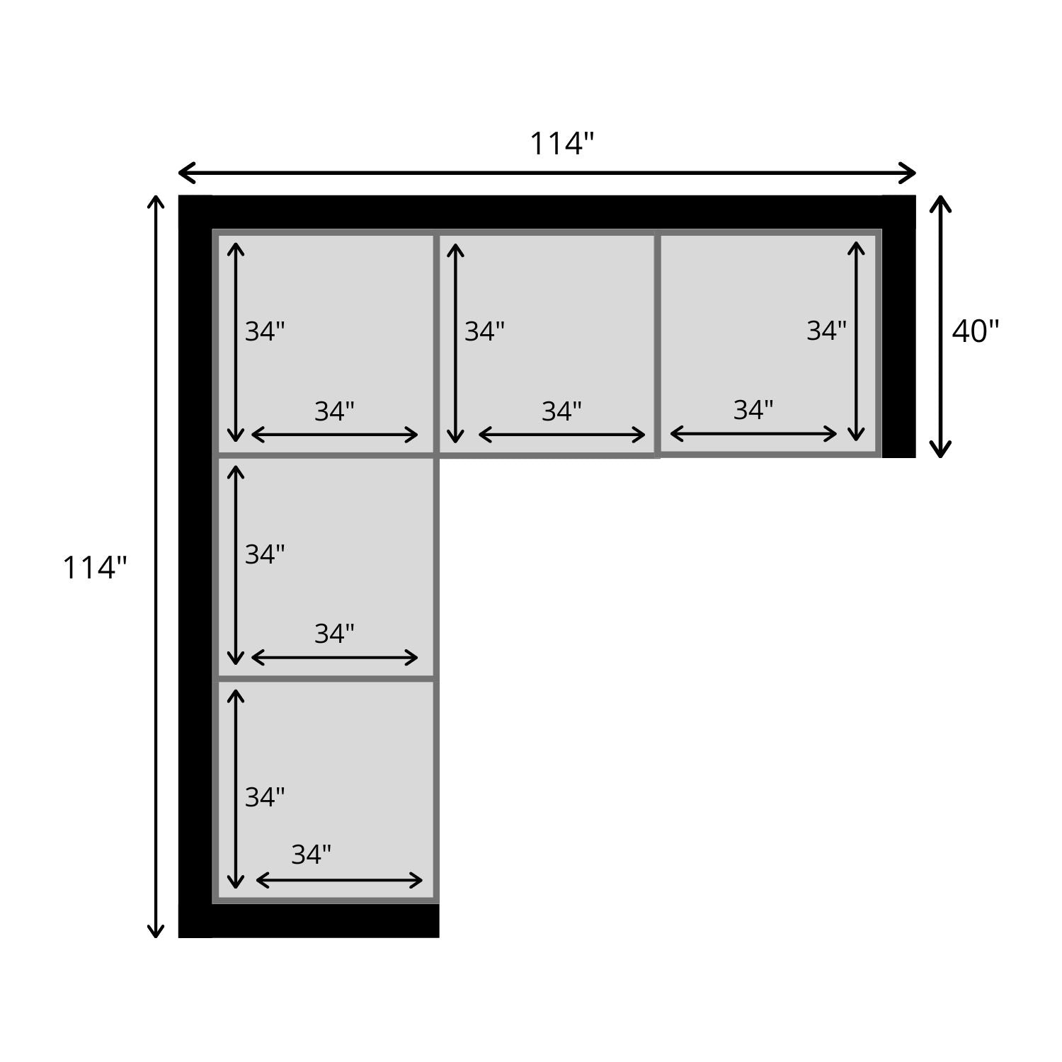 Comfy Five Seater L-Sectional (Quickship)