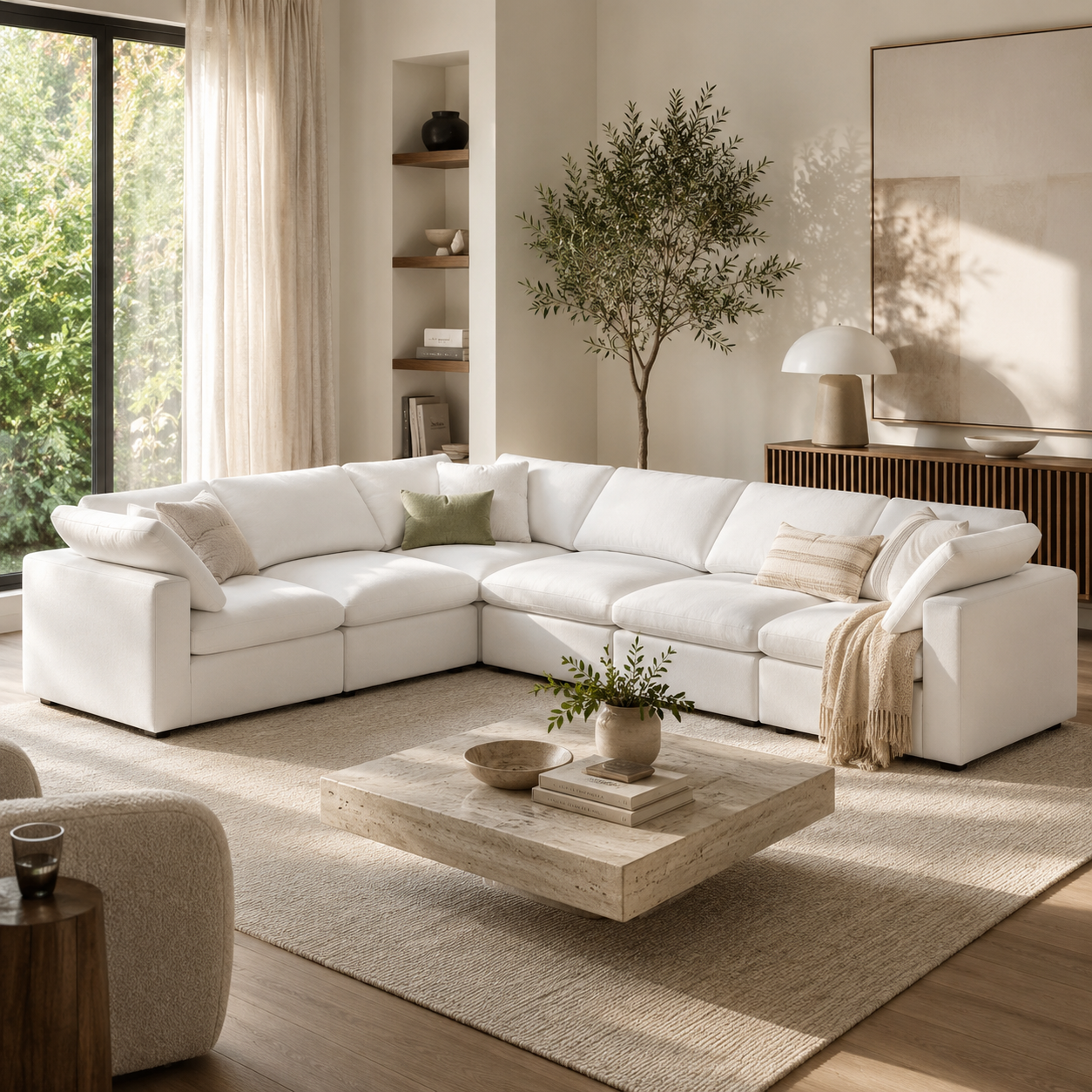 Comfy 6-Seater L-Sectional