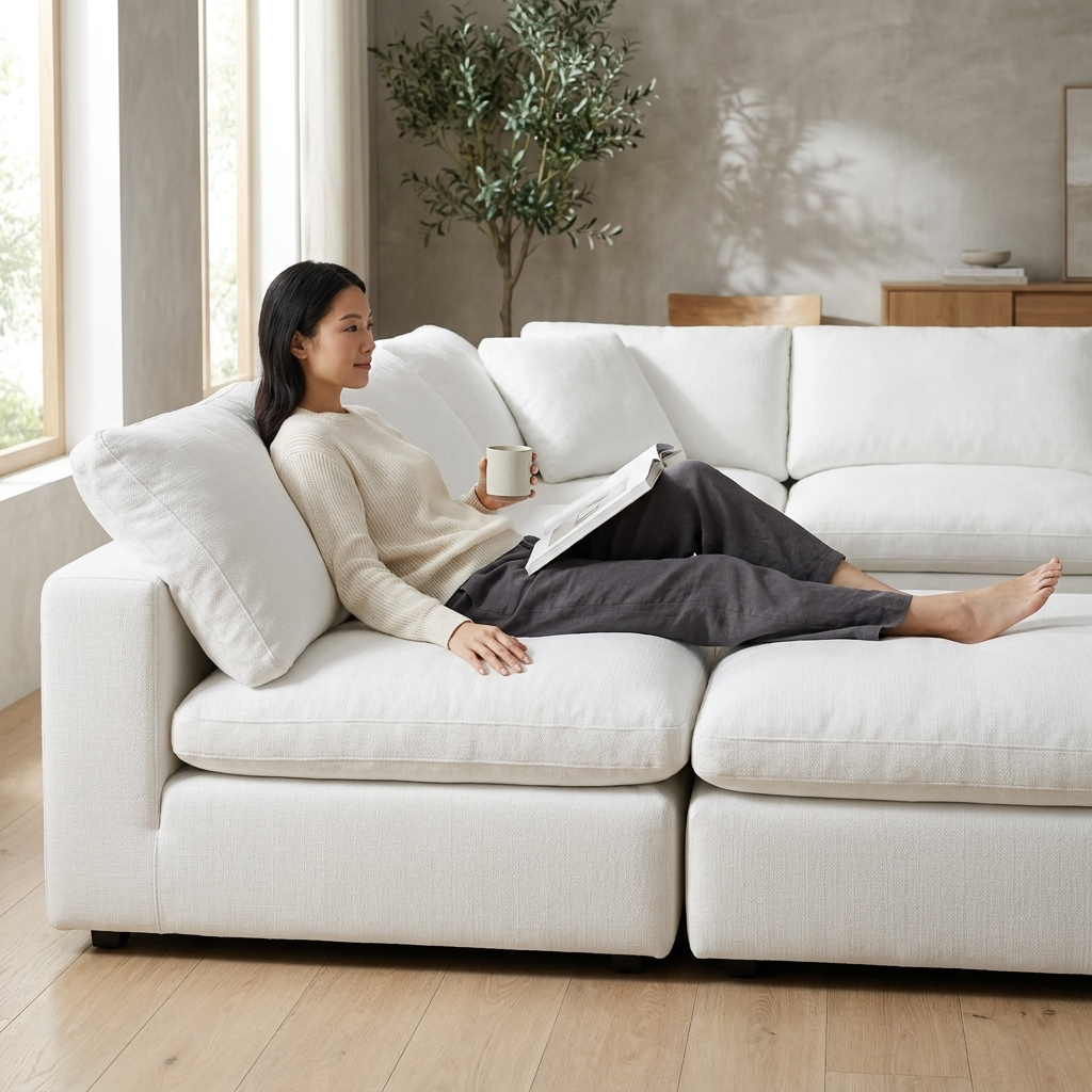 Comfy 7-Seater & Ottoman U-Sectional