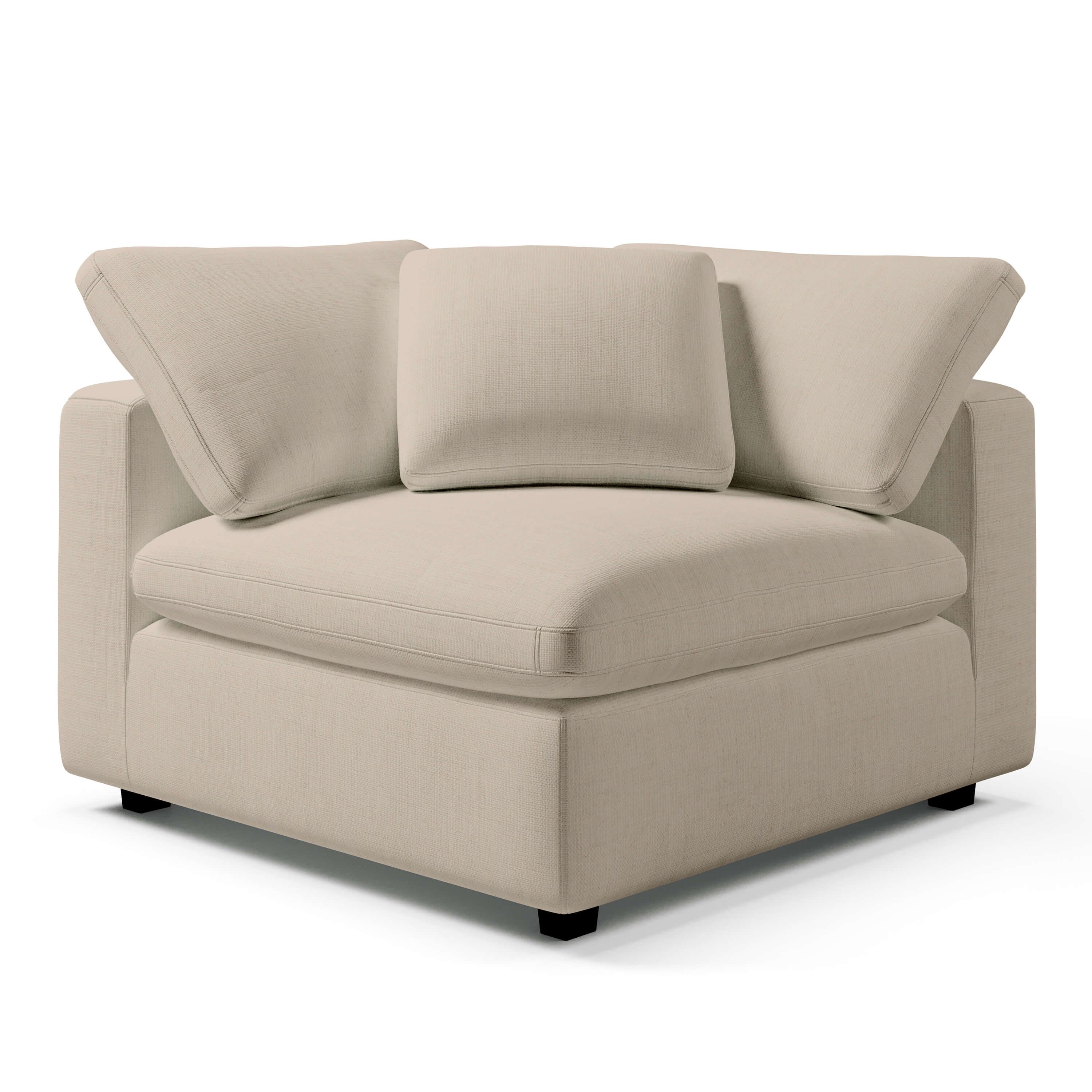 Comfy Corner Chair | Comfortable Corner Chair | CouchHaus #color_beige