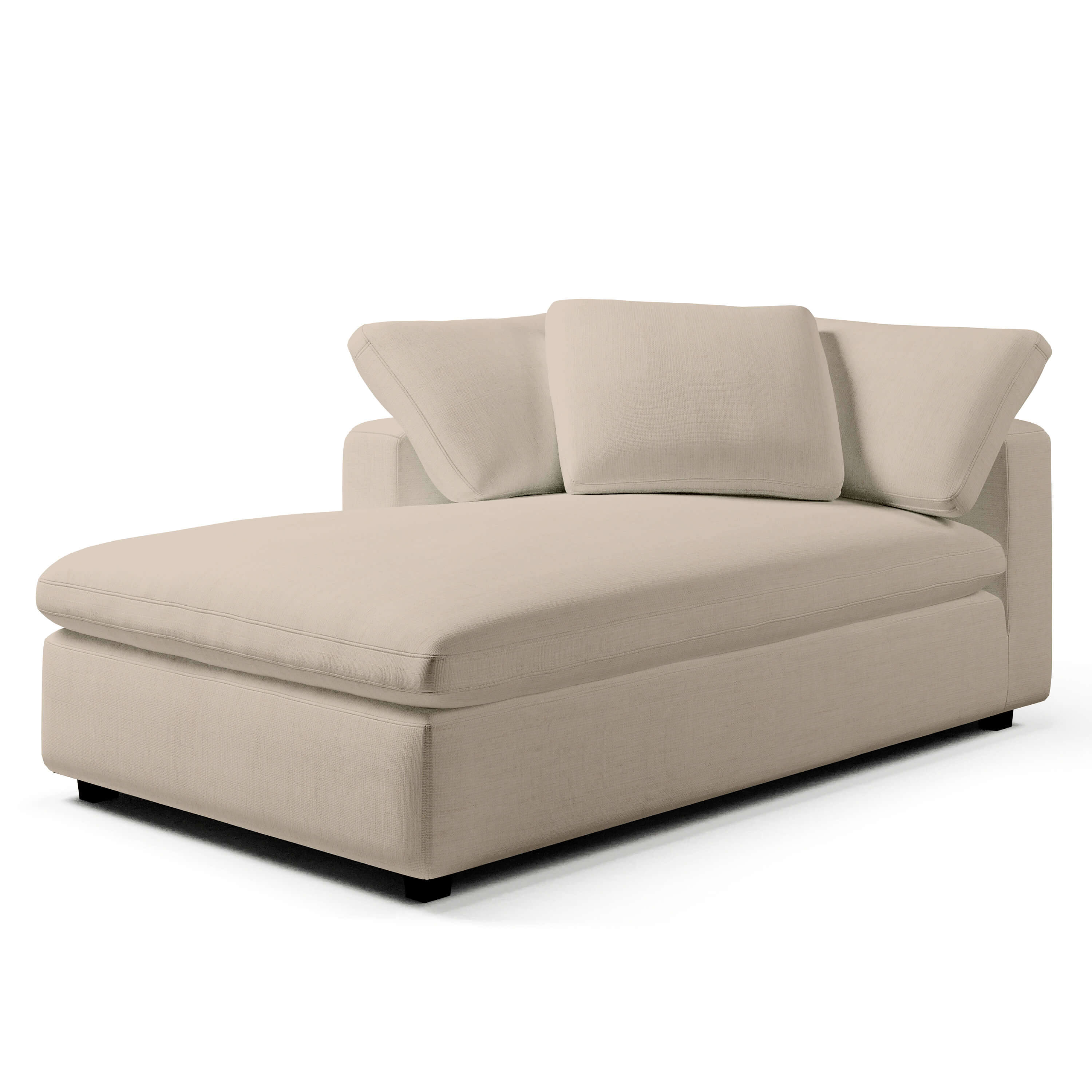 Left Arm Chaise Lounge | White Chaise Lounge Left | Couch Haus