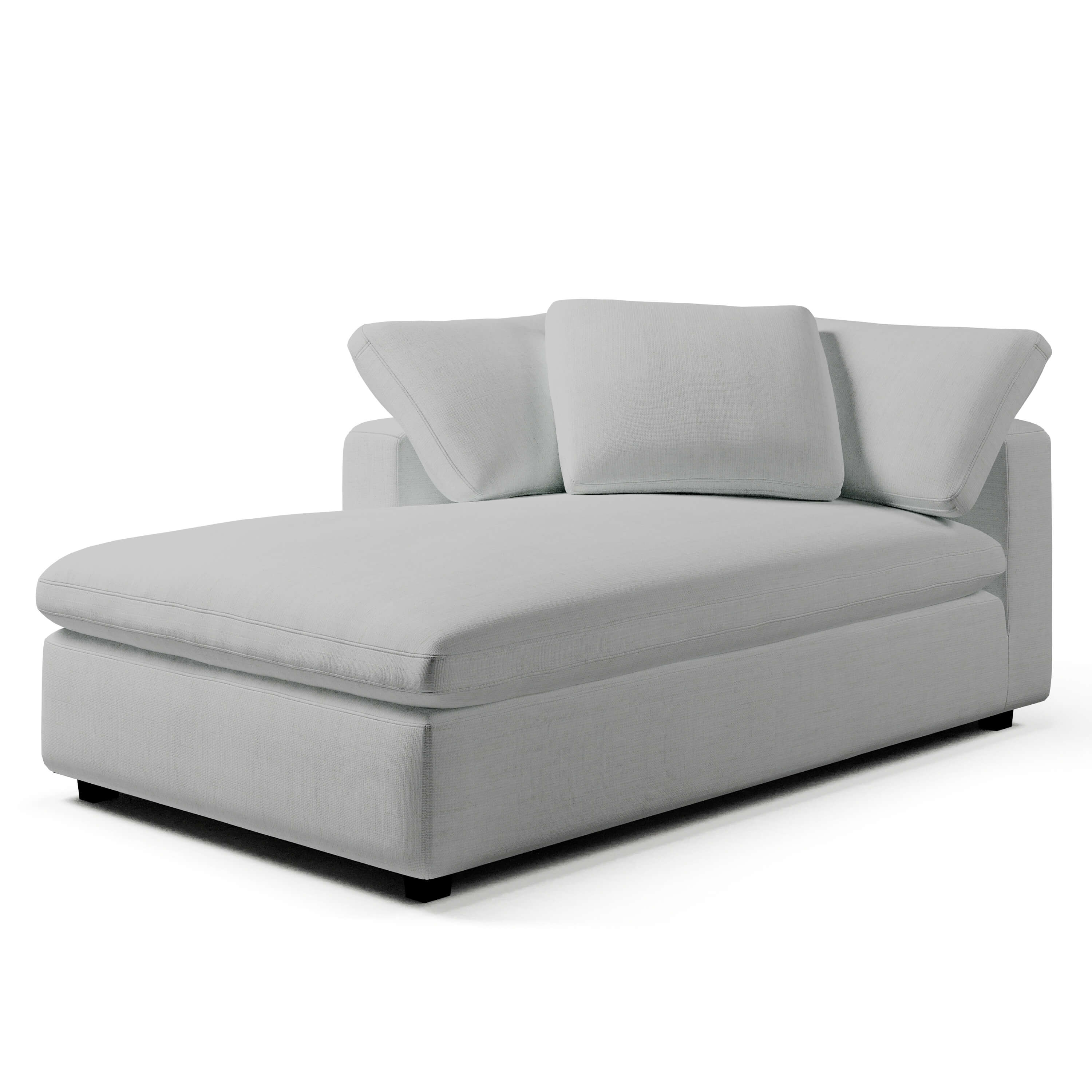 Left Arm Chaise Lounge | White Chaise Lounge Left | Couch Haus