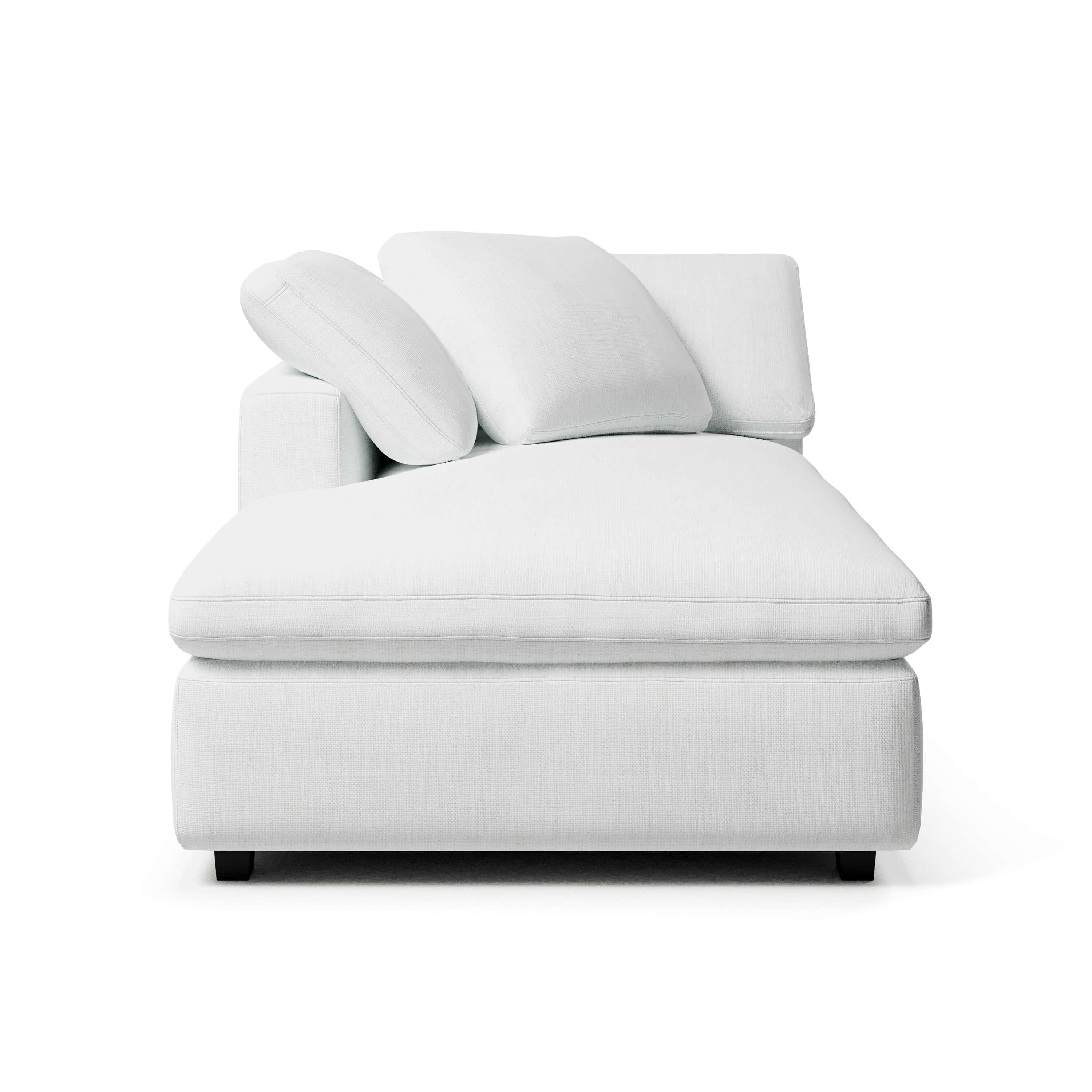 Left Arm Chaise Lounge | White Chaise Lounge | Couch Haus