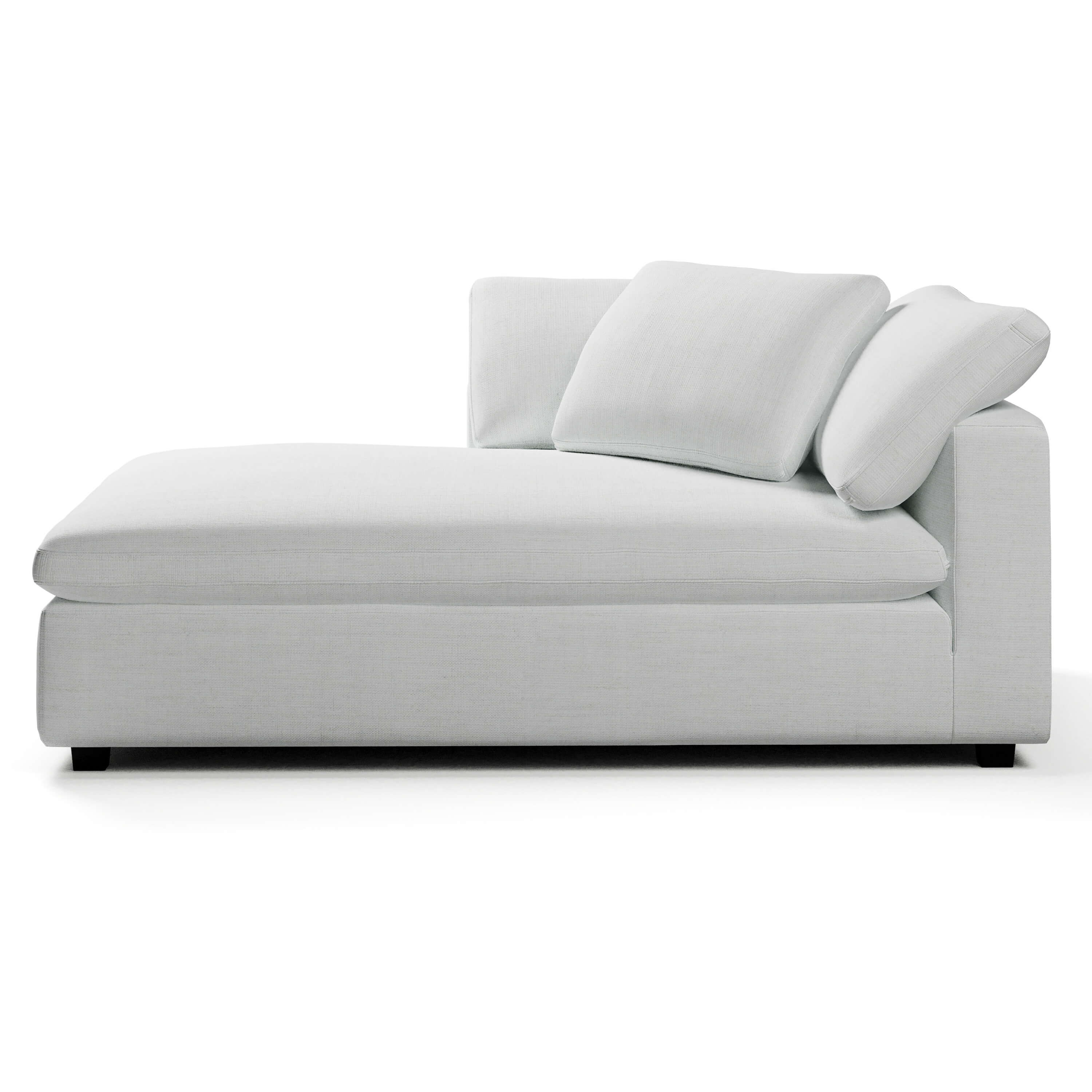 Left Arm Chaise Lounge | White Chaise Lounge | Couch Haus