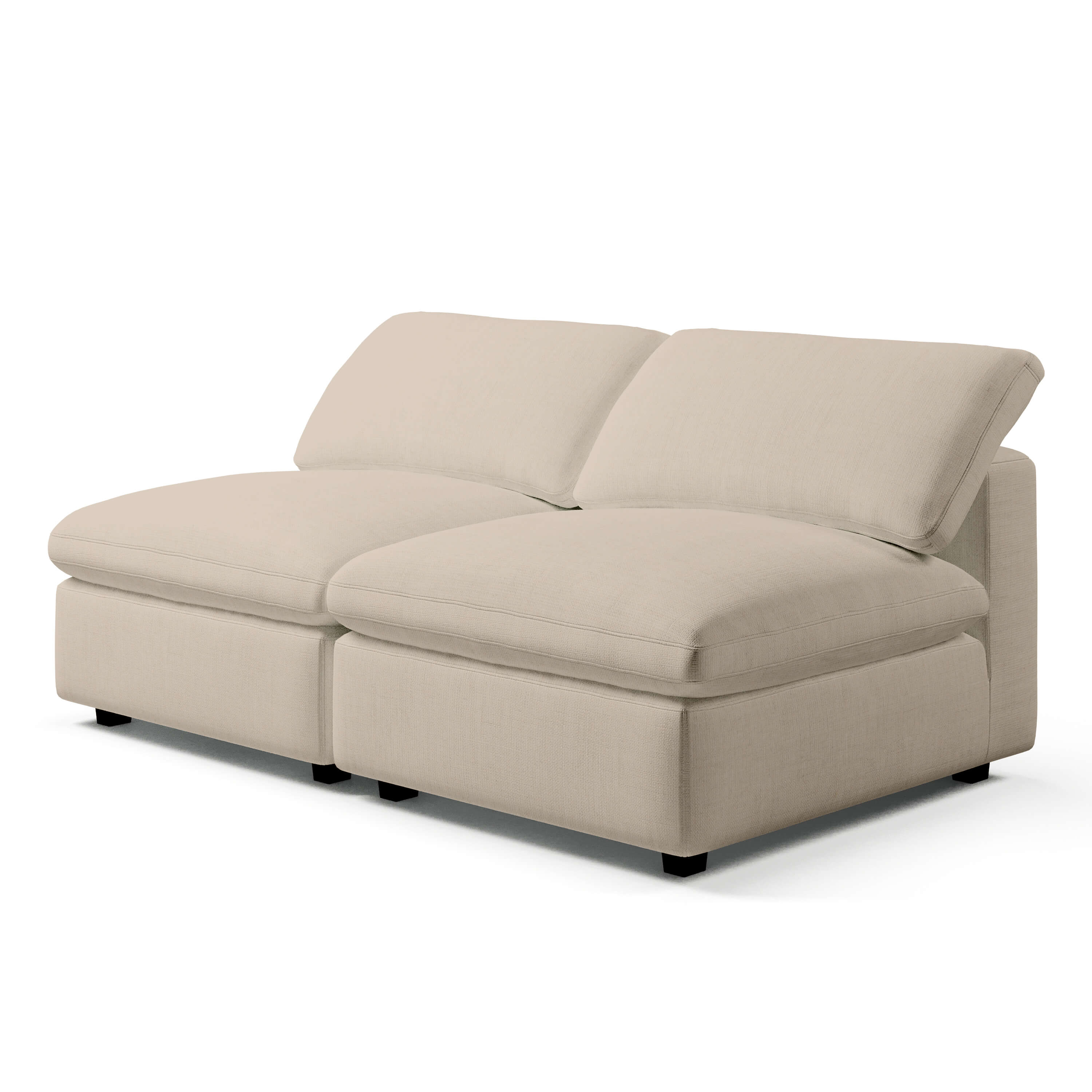Cheap Modular Sofa | 2 Seater Armless Sofa | Couch Haus