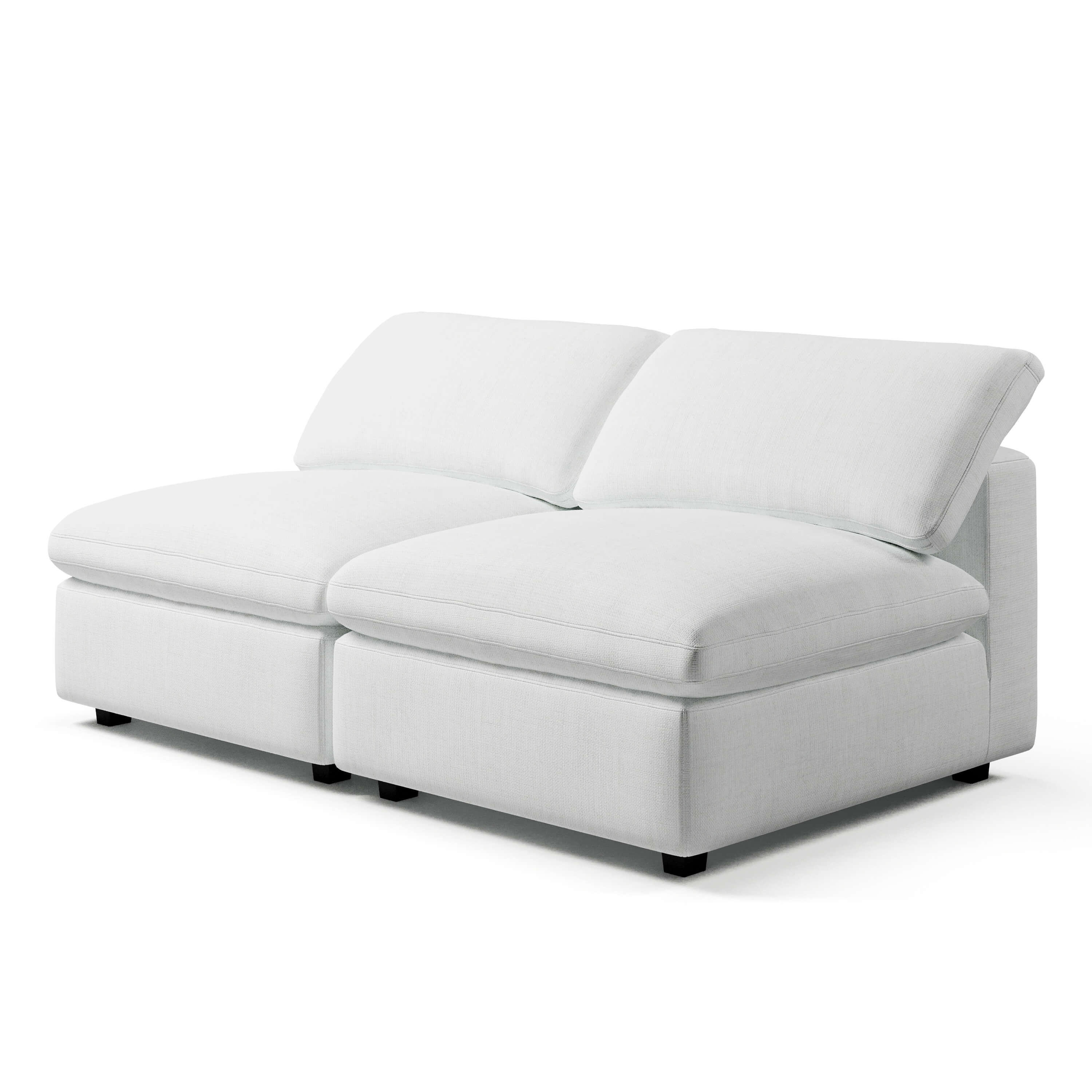 Comfy Modular Sofa - 2-Seater Armless