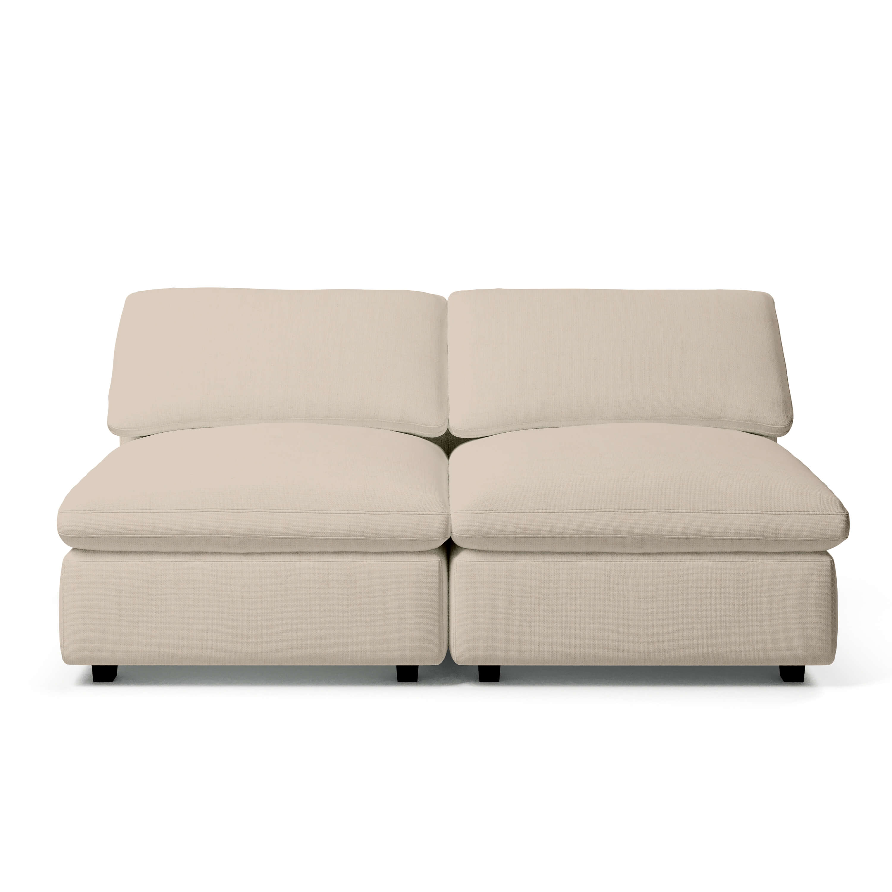 Cheap Modular Sofa | 2 Seater Armless Sofa | Couch Haus