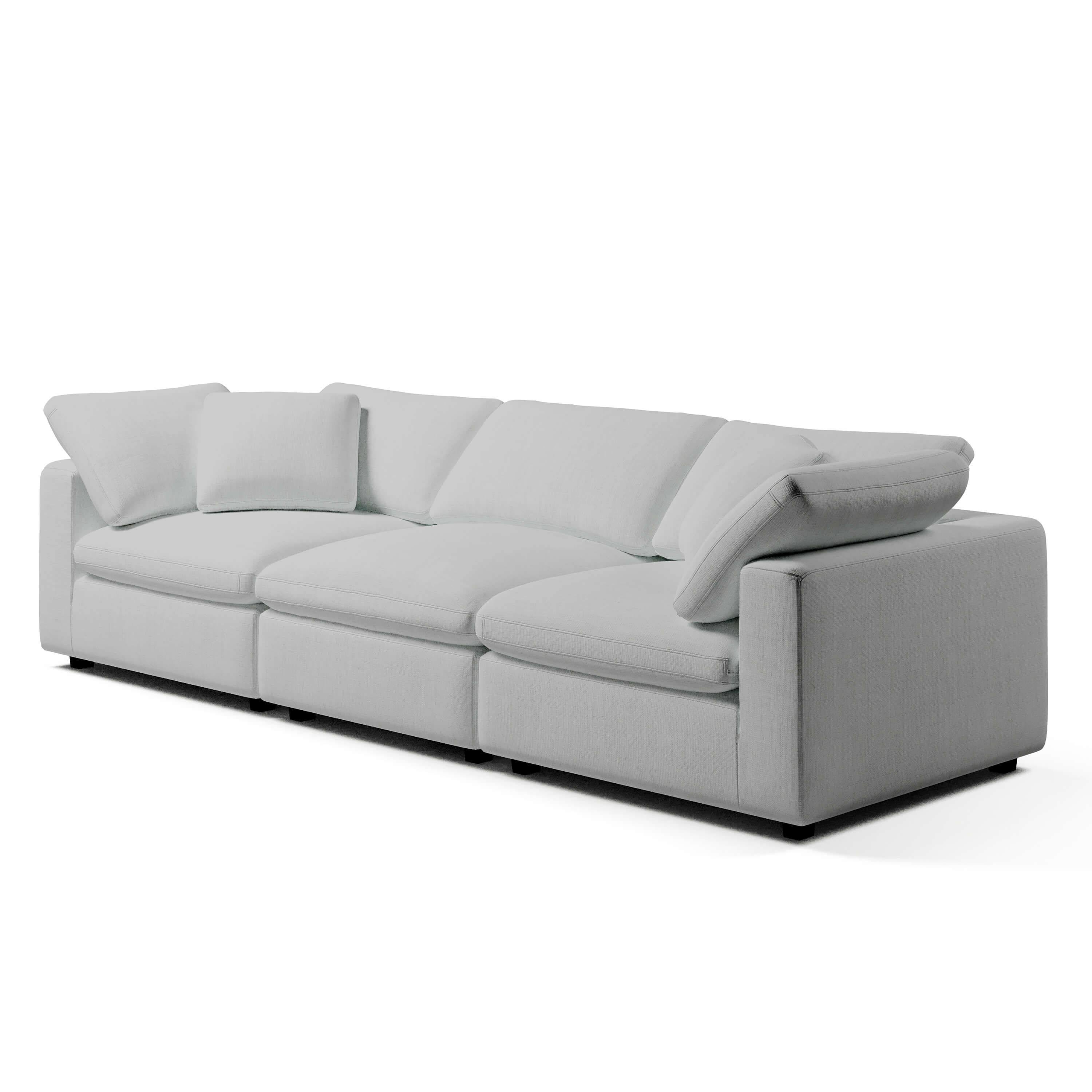 3 Seater White Sofa | Comfy Modular Sofa | Couch Haus