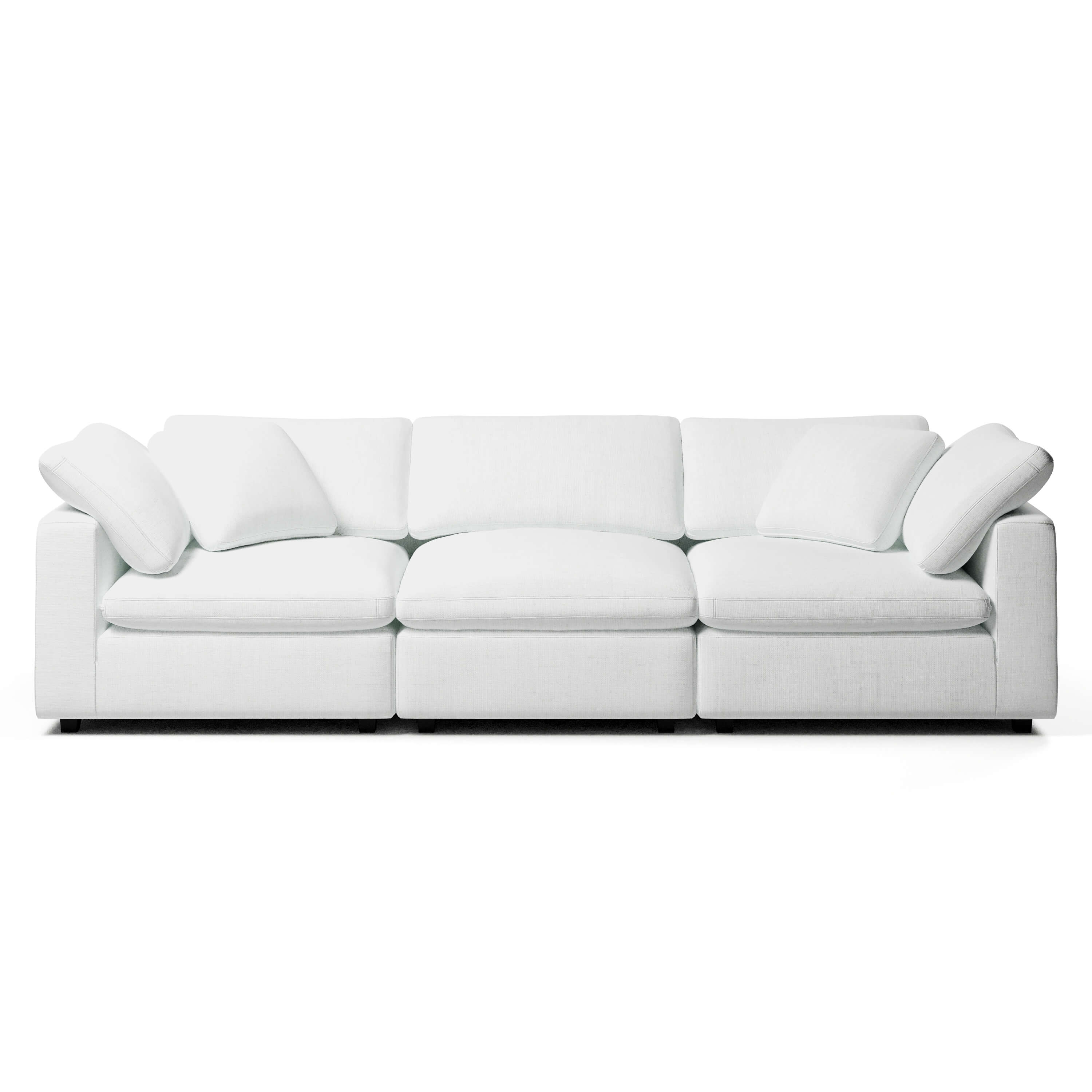3 Seater White Sofa | Comfy Modular Sofa | Couch Haus