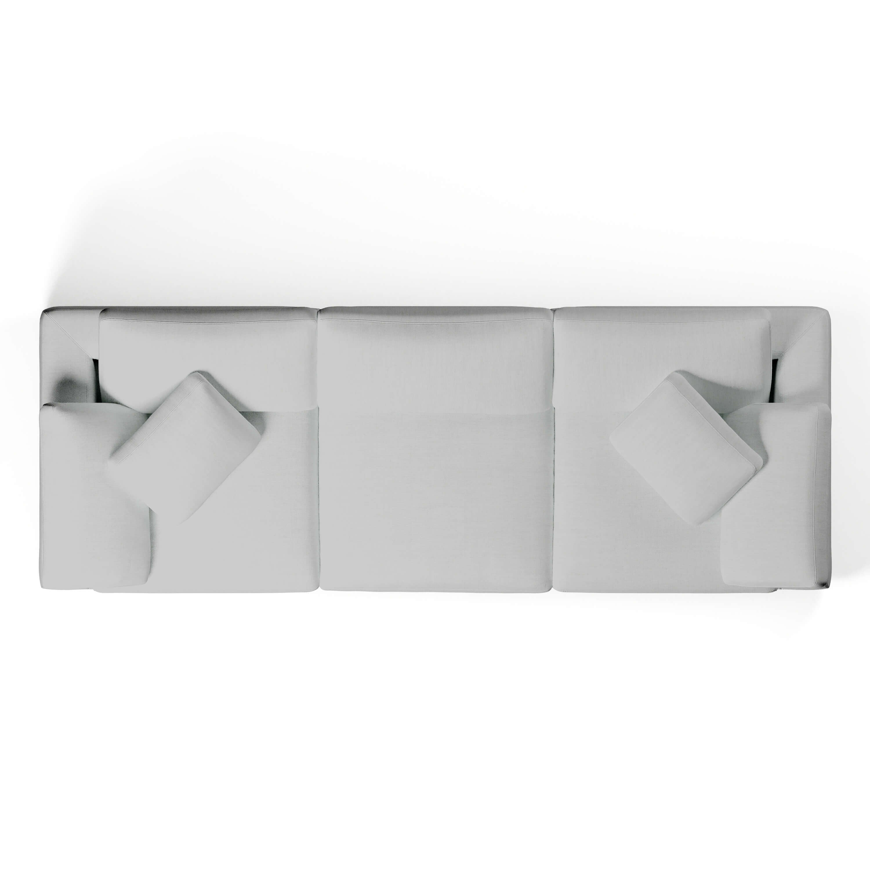 3 Seater White Sofa | Comfy Modular Sofa | Couch Haus