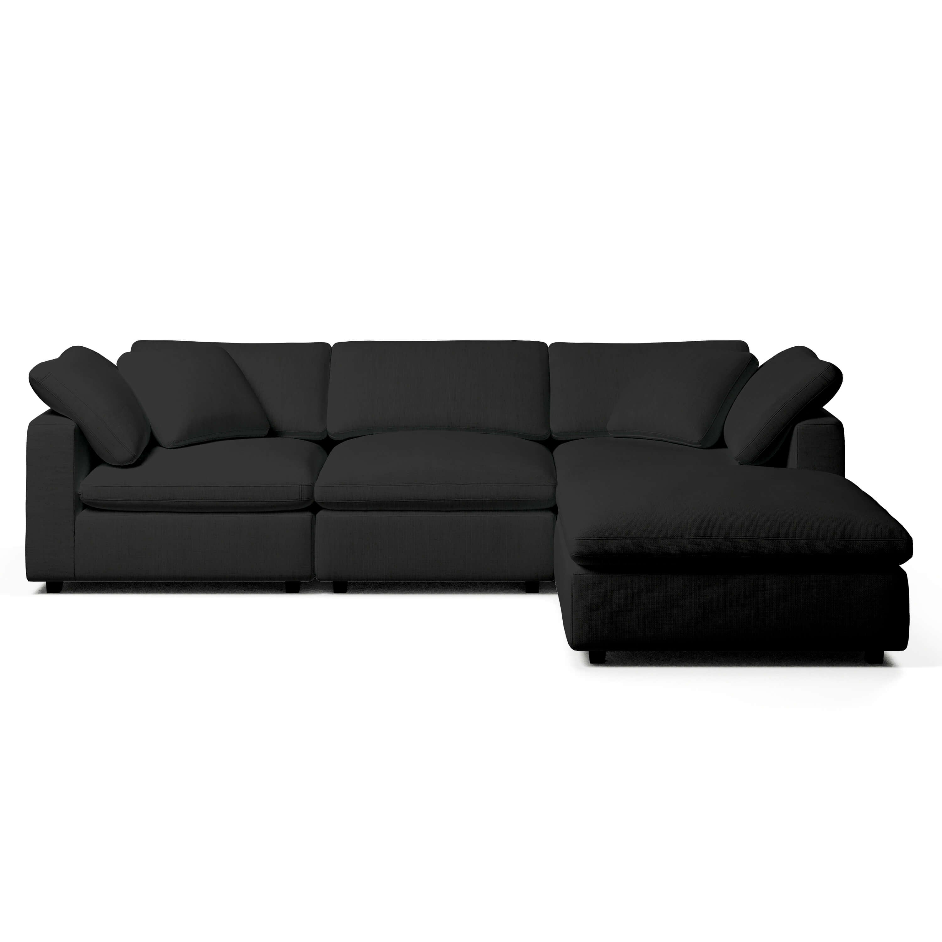 Comfy Modular Sofa - 3-Seater & Ottoman
