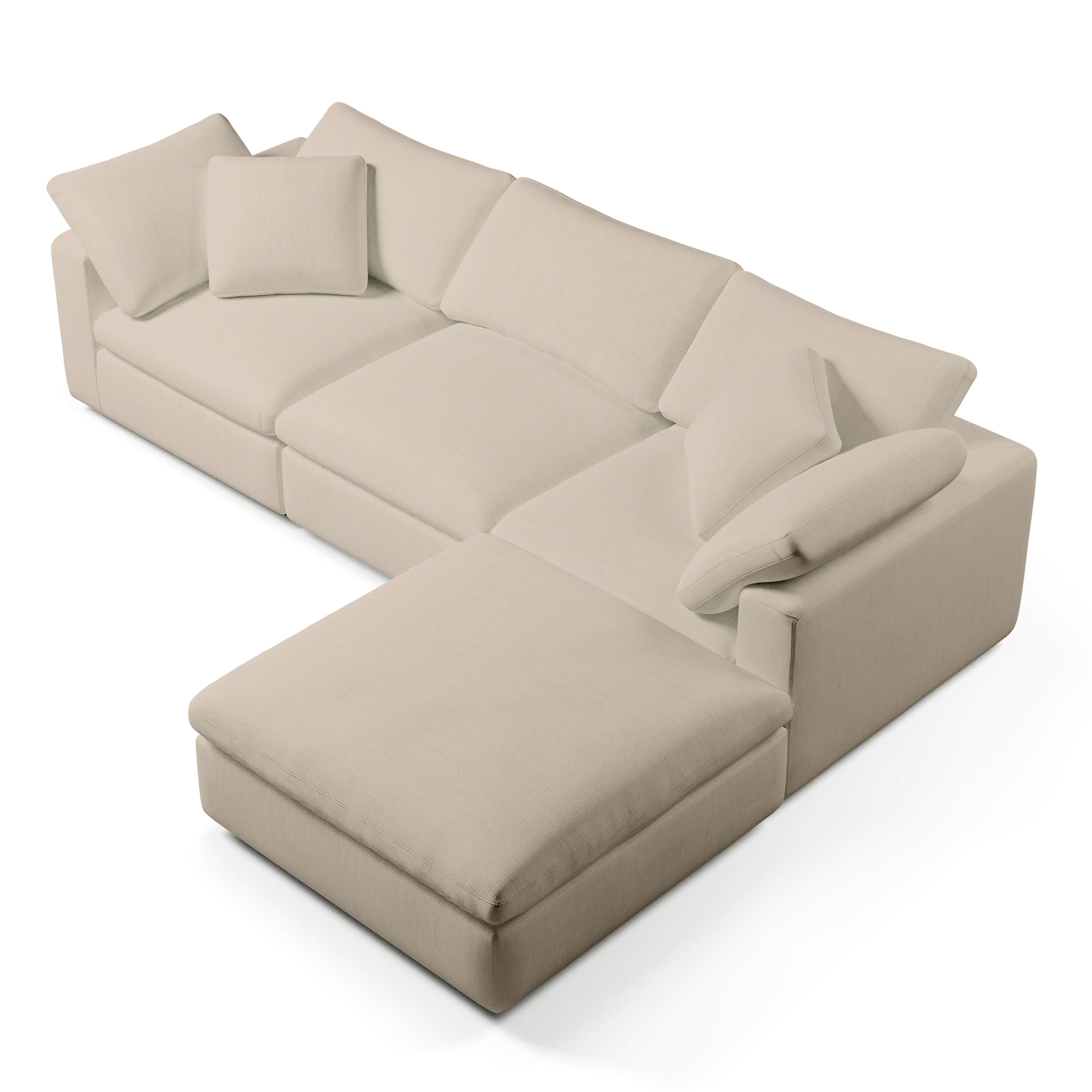 Modular Sofa Canada | 3-Seater and Ottoman | Couch Haus