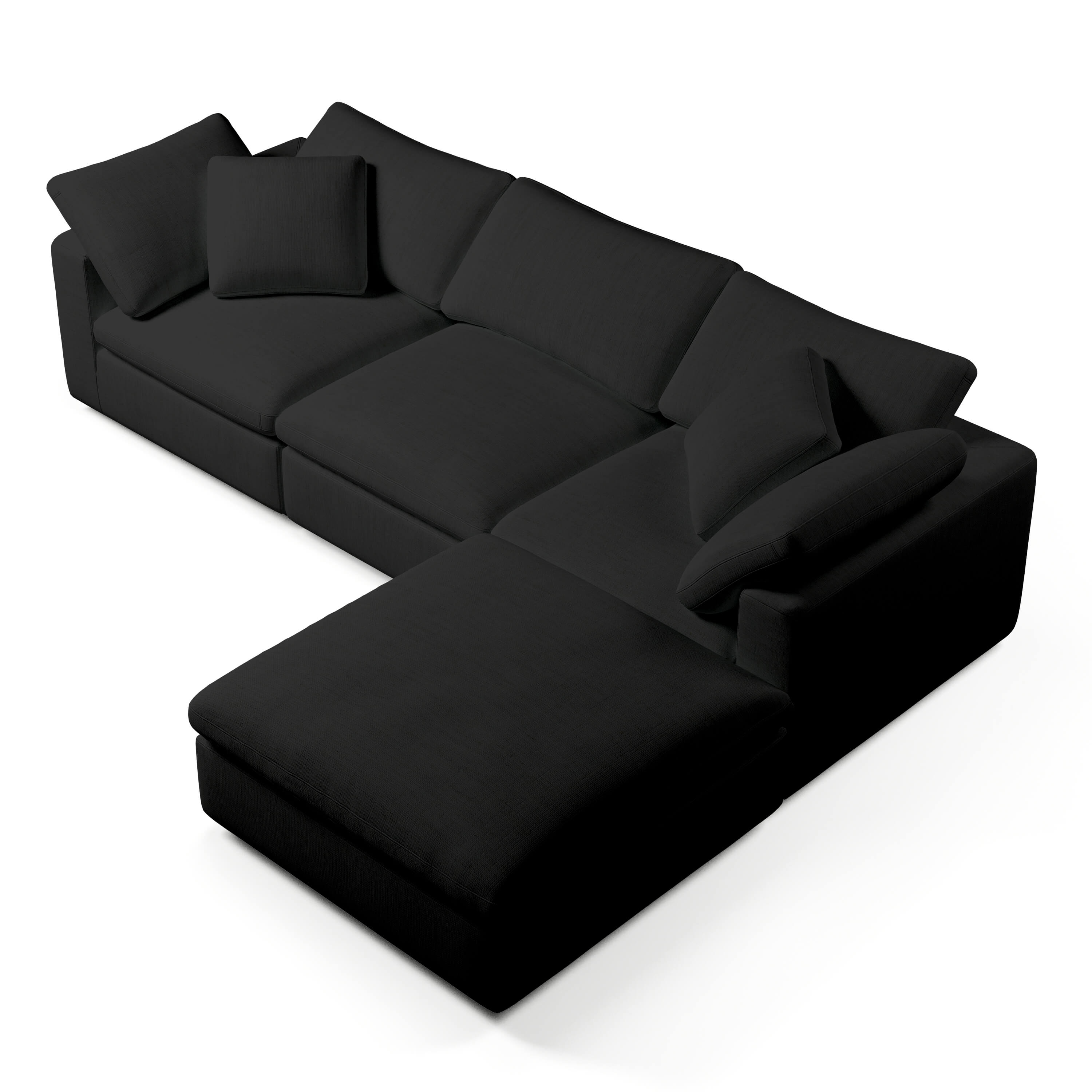 Comfy Modular Sofa - 3-Seater & Ottoman