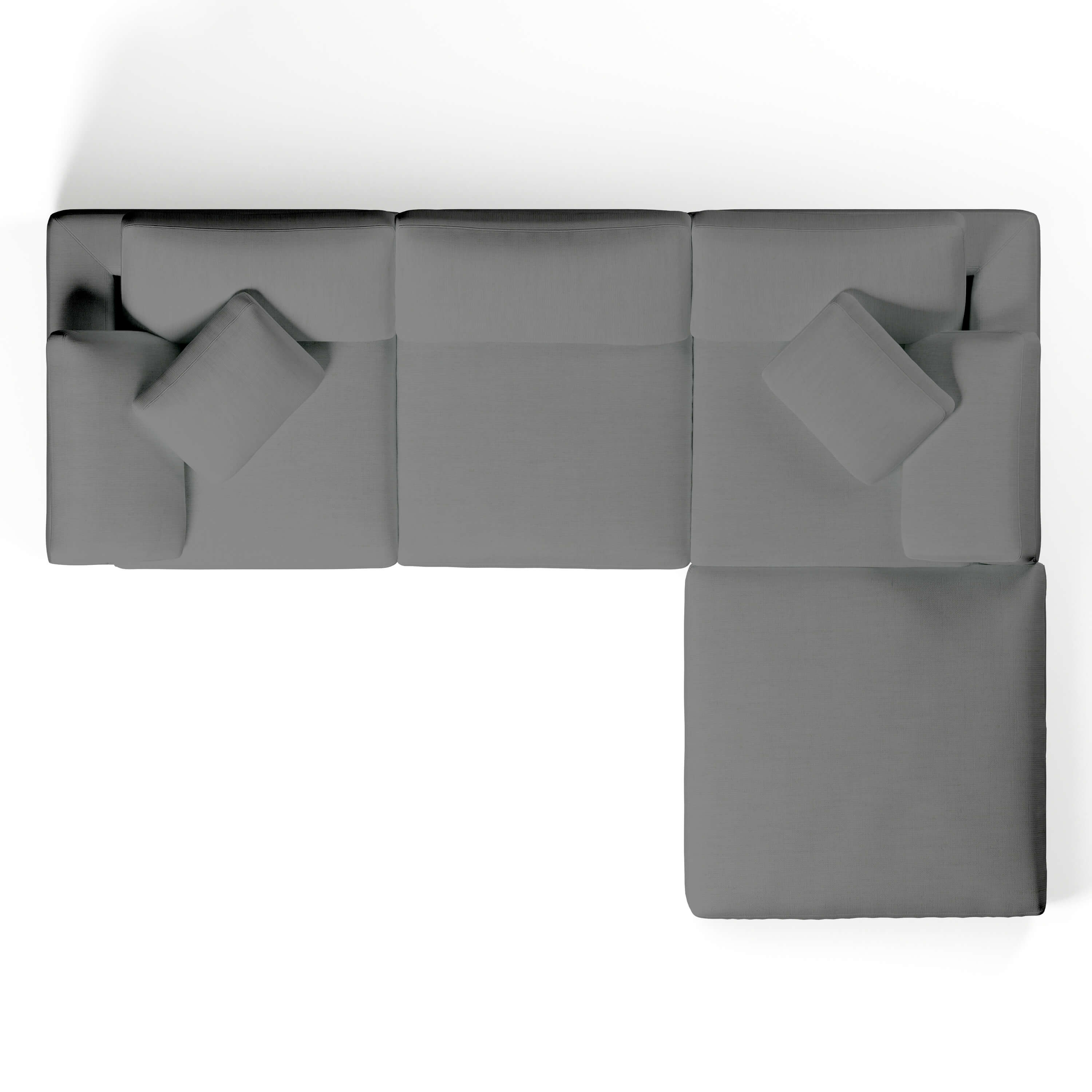 Comfy Modular Sofa - 3-Seater & Ottoman