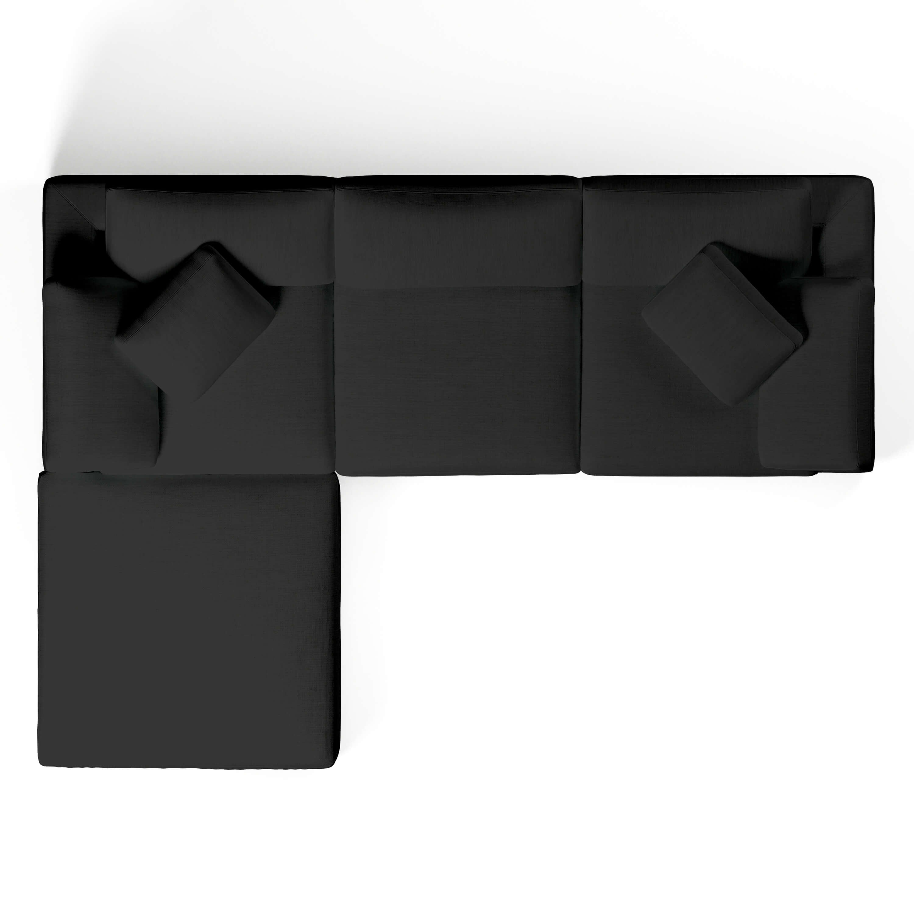 Comfy Modular Sofa - 3-Seater & Ottoman