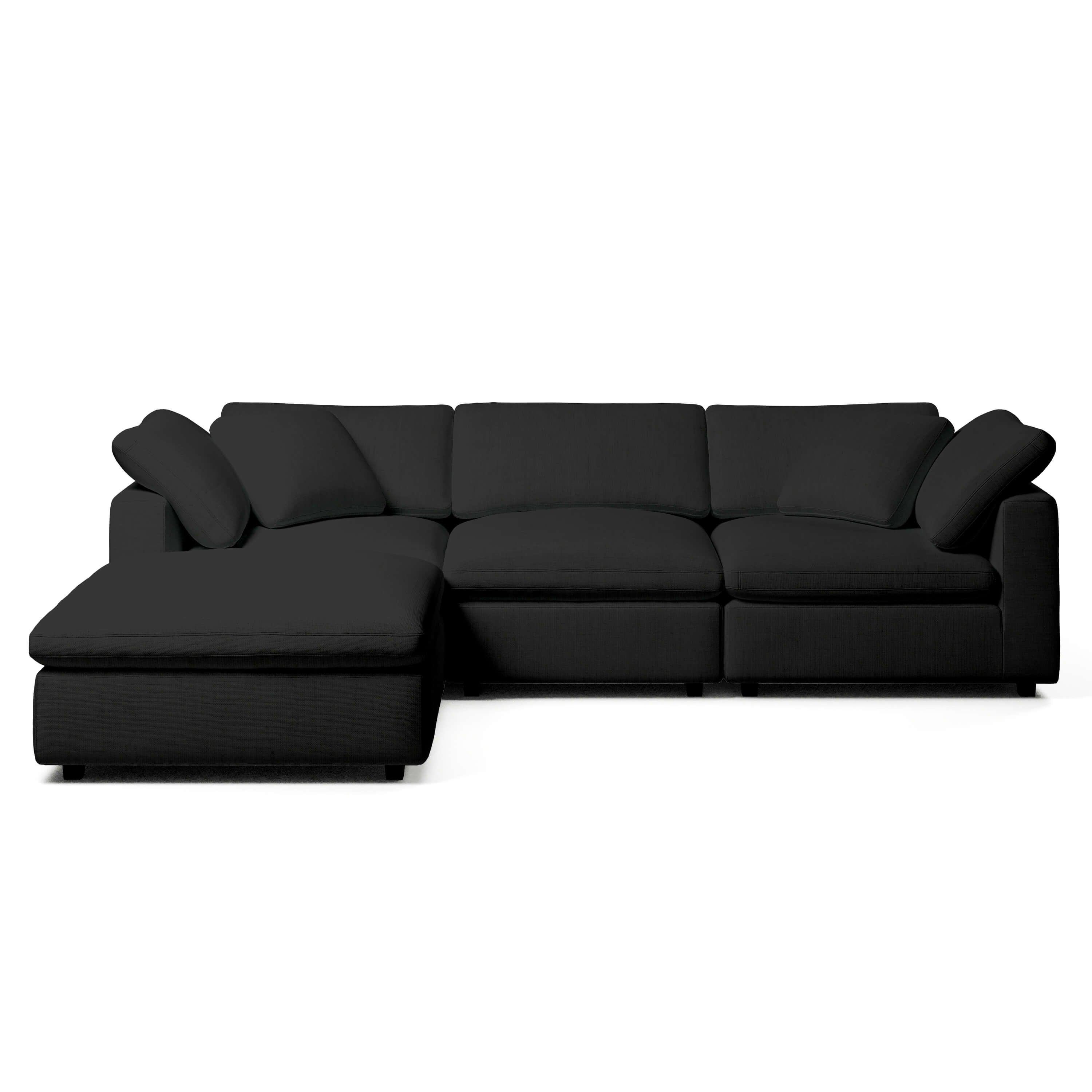 Comfy Modular Sofa - 3-Seater & Ottoman