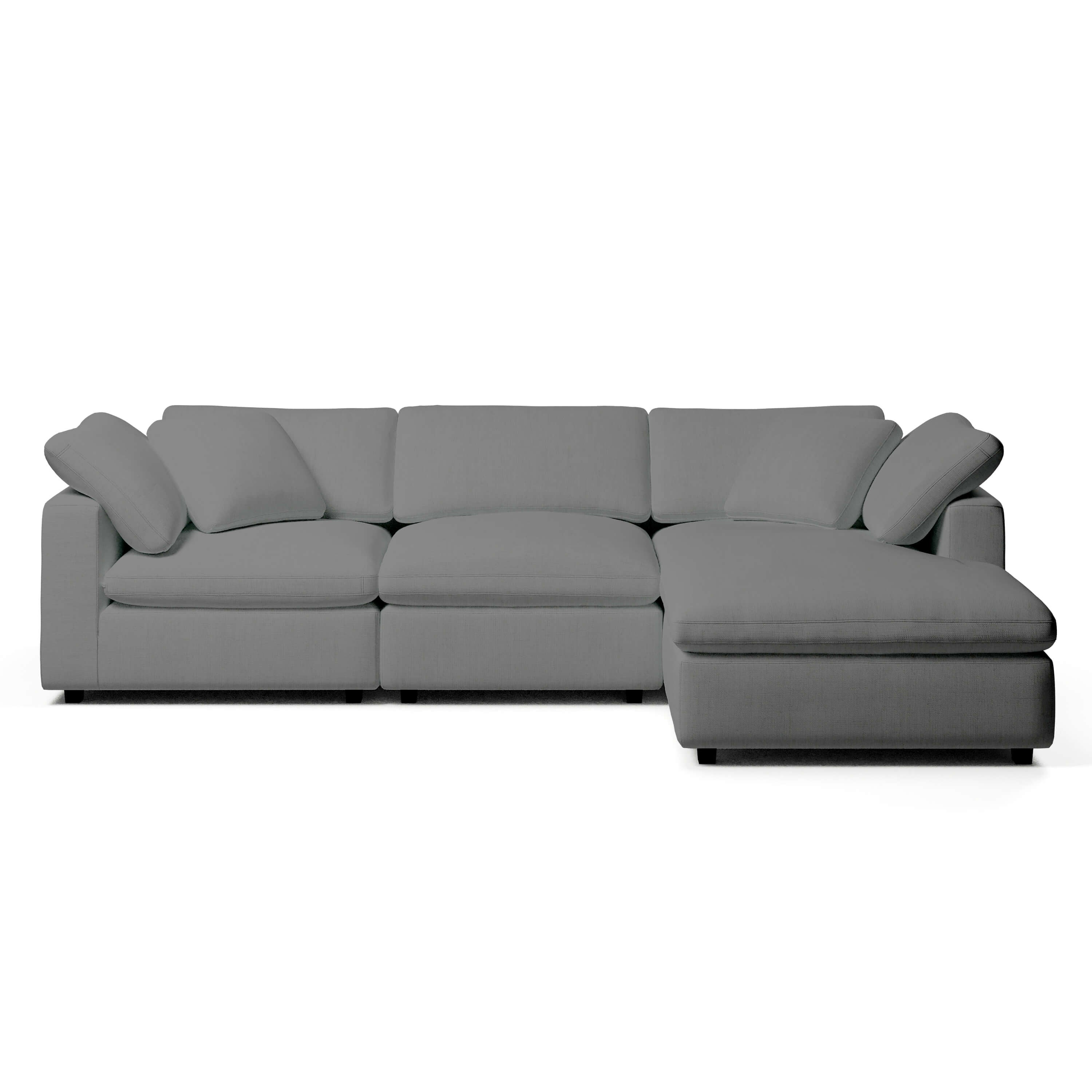 White Chaise Sofa | Modular 3 Seater Sofa | Couch Haus