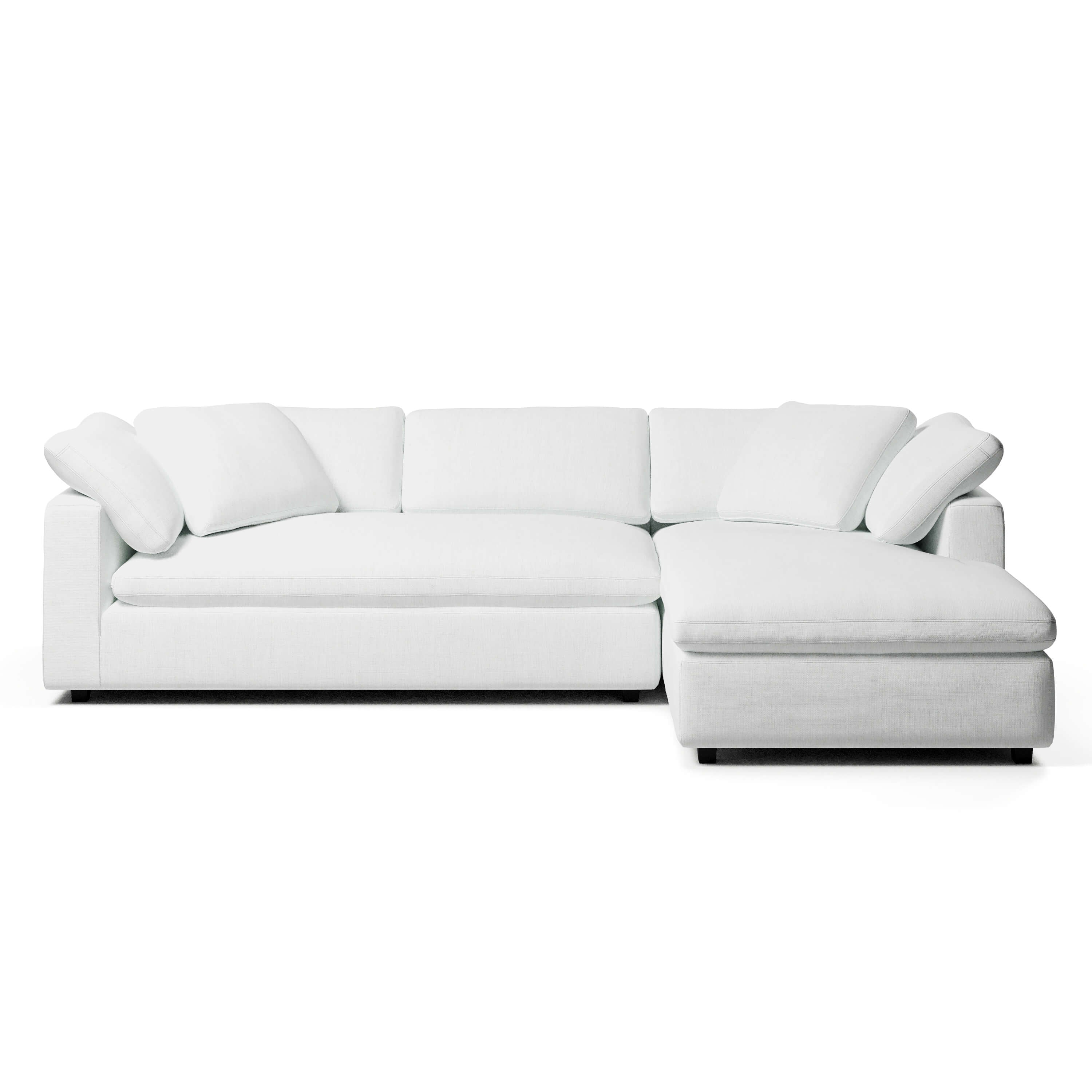 Comfy Modular Sofa - 3-Seater Right-Arm Chaise Bench-Seat