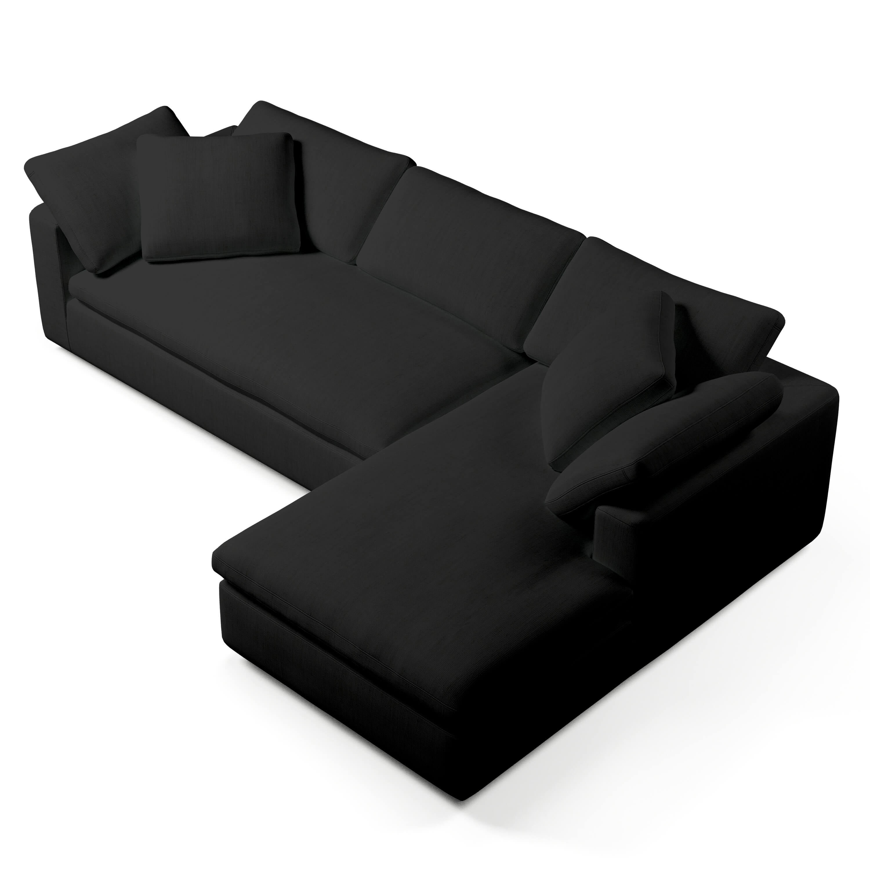 Comfy Modular Sofa - 3-Seater Right-Arm Chaise Bench-Seat