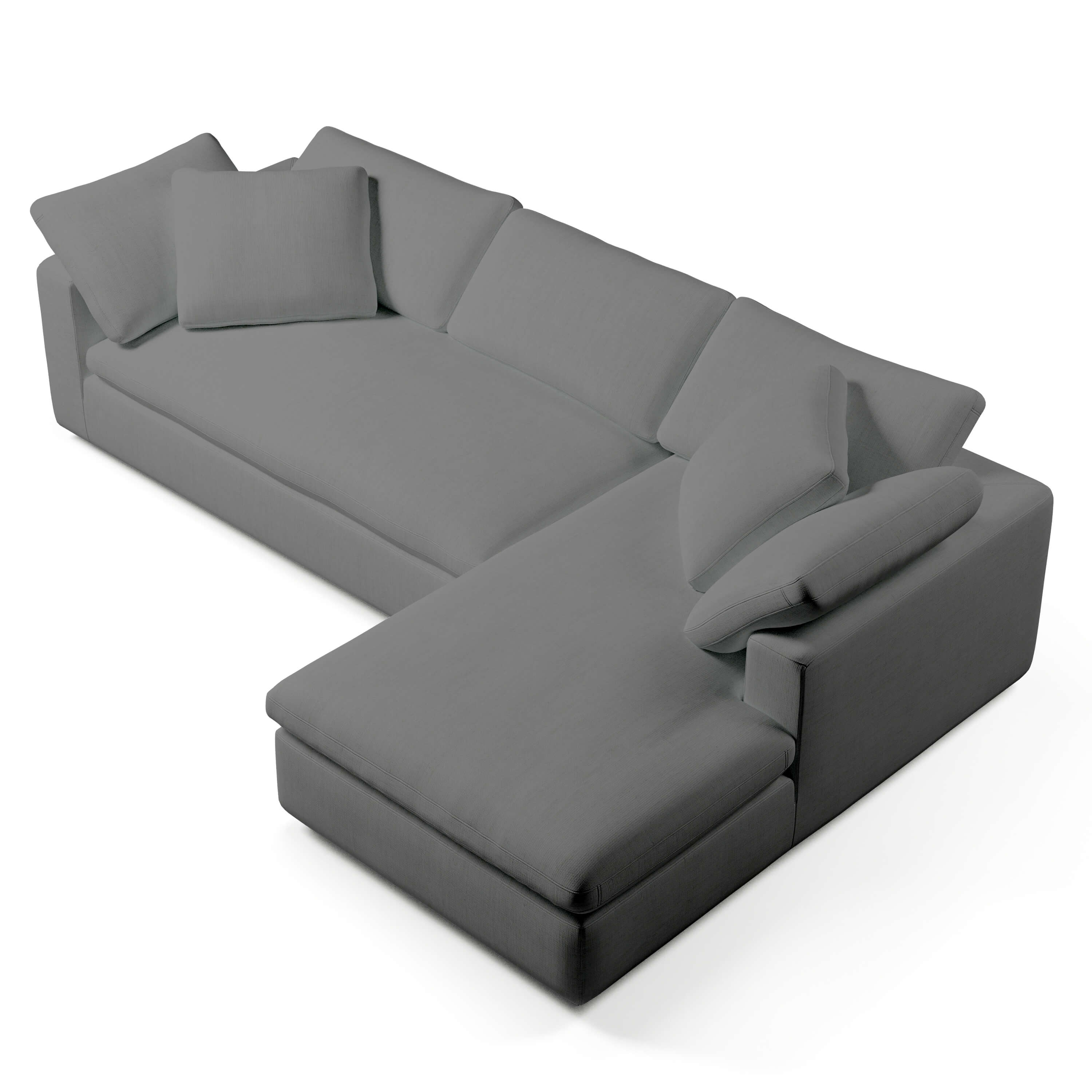 Comfy Modular Sofa - 3-Seater Right-Arm Chaise Bench-Seat