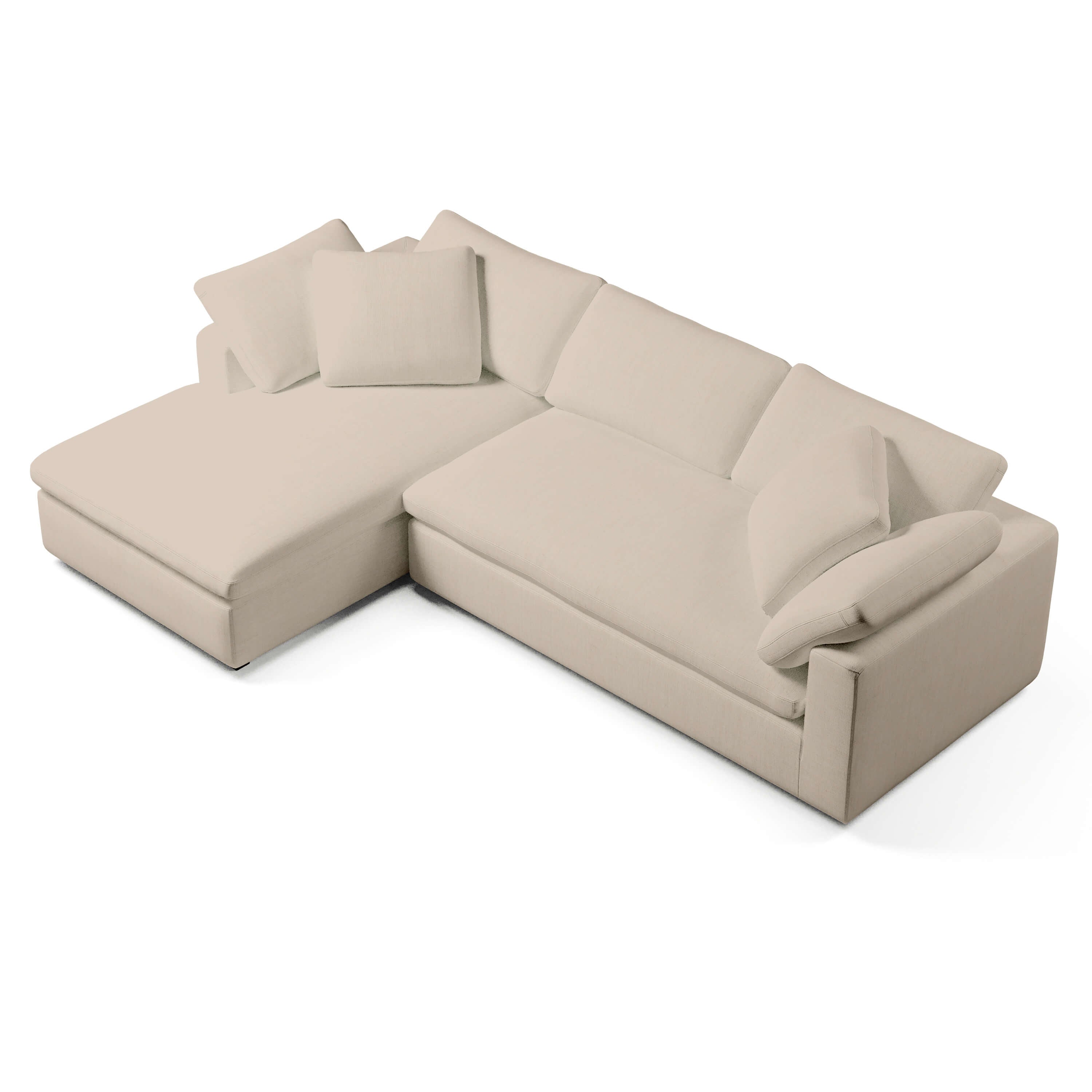 3 Seater Sofa with Chaise | Left-Arm Chaise Bench | Couch Haus