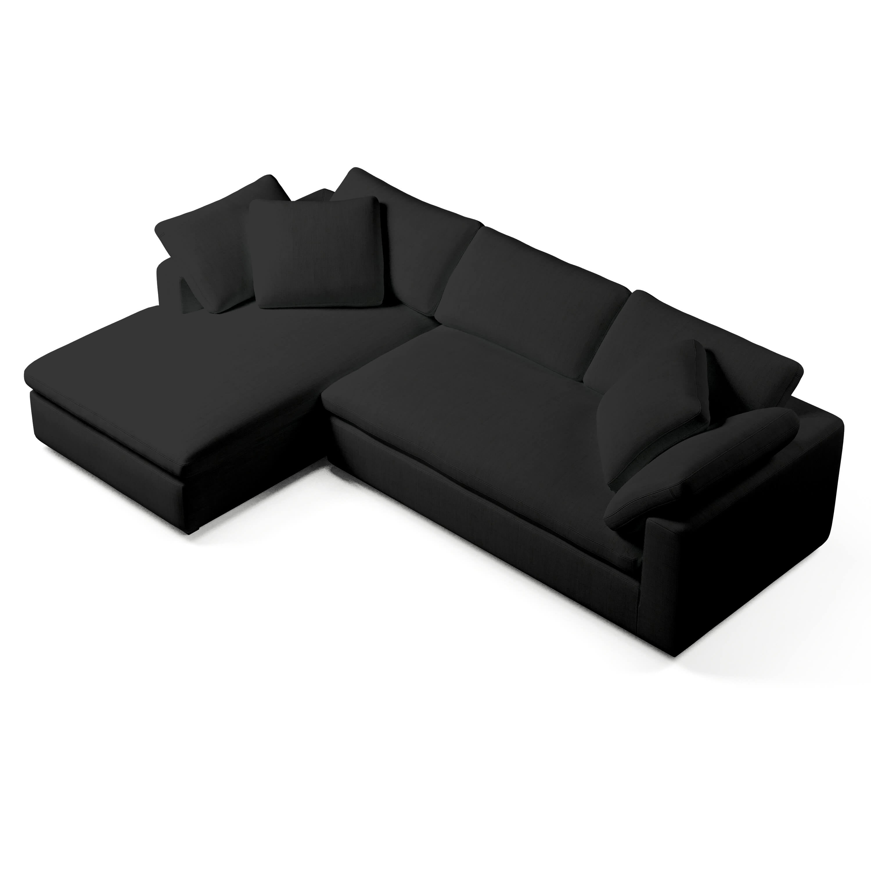 Comfy Modular Sofa - 3-Seater Left-Arm Chaise Bench-Seat