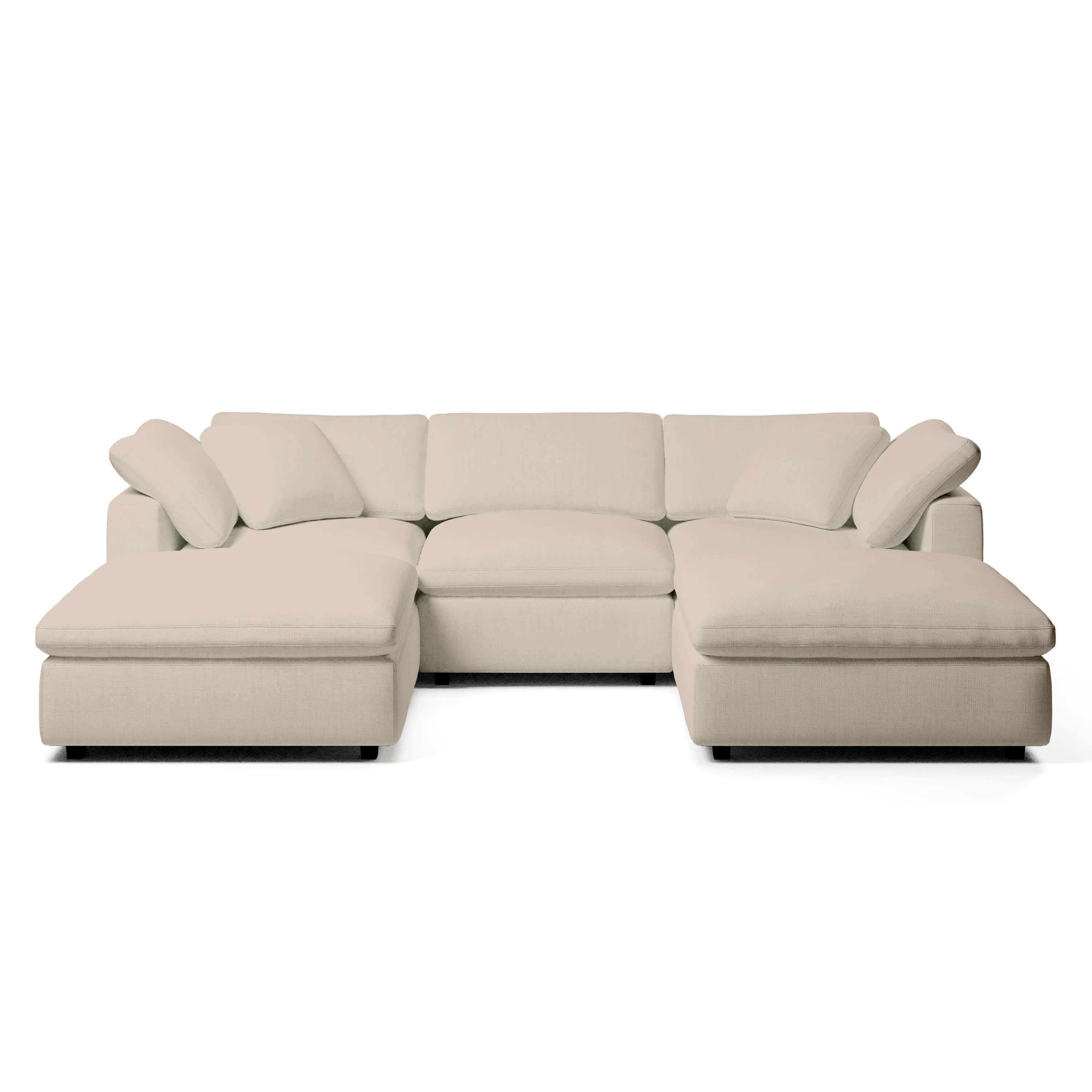 Comfy Modular Sofa - 3-Seater U-Sectional