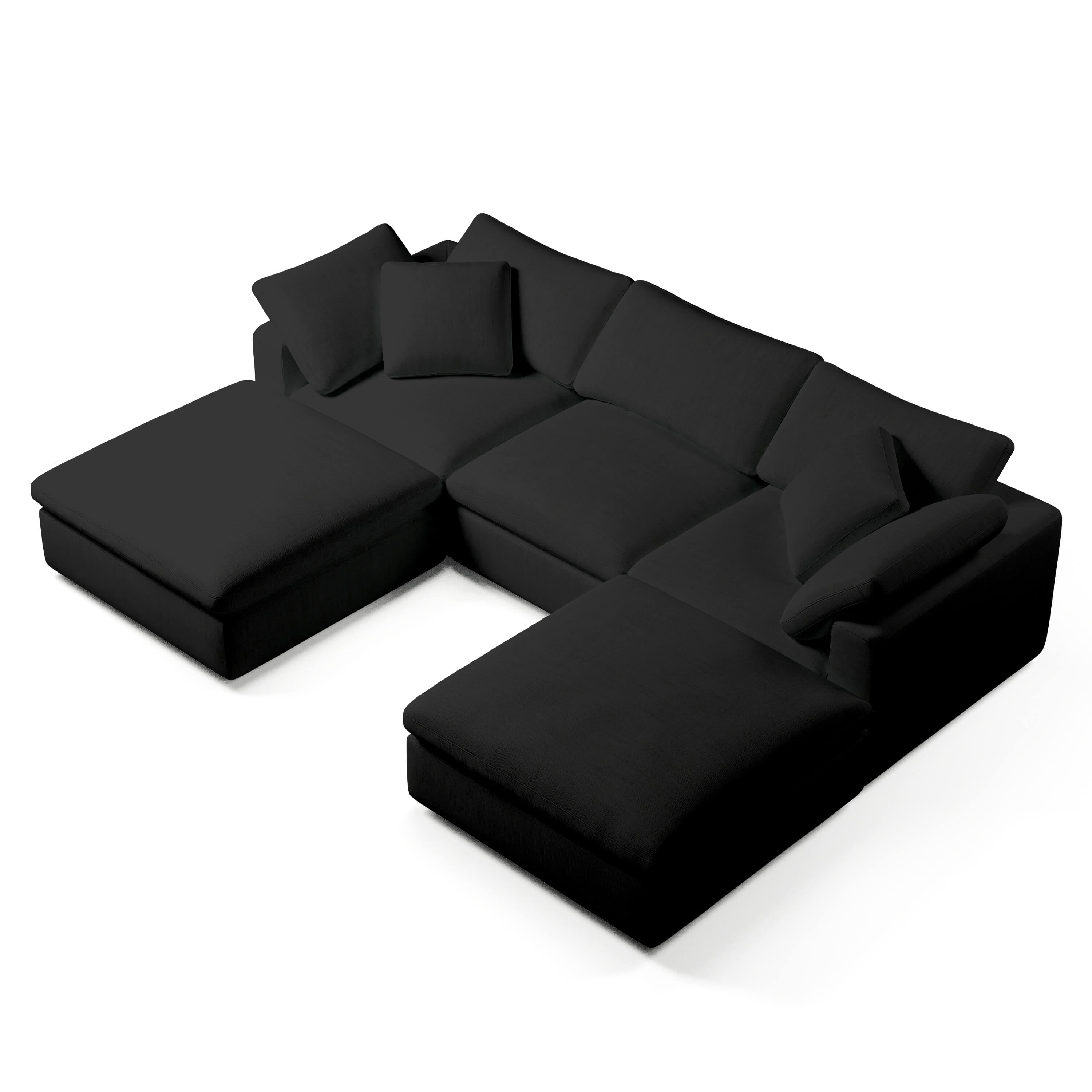 Comfy Modular Sofa - 3-Seater U-Sectional