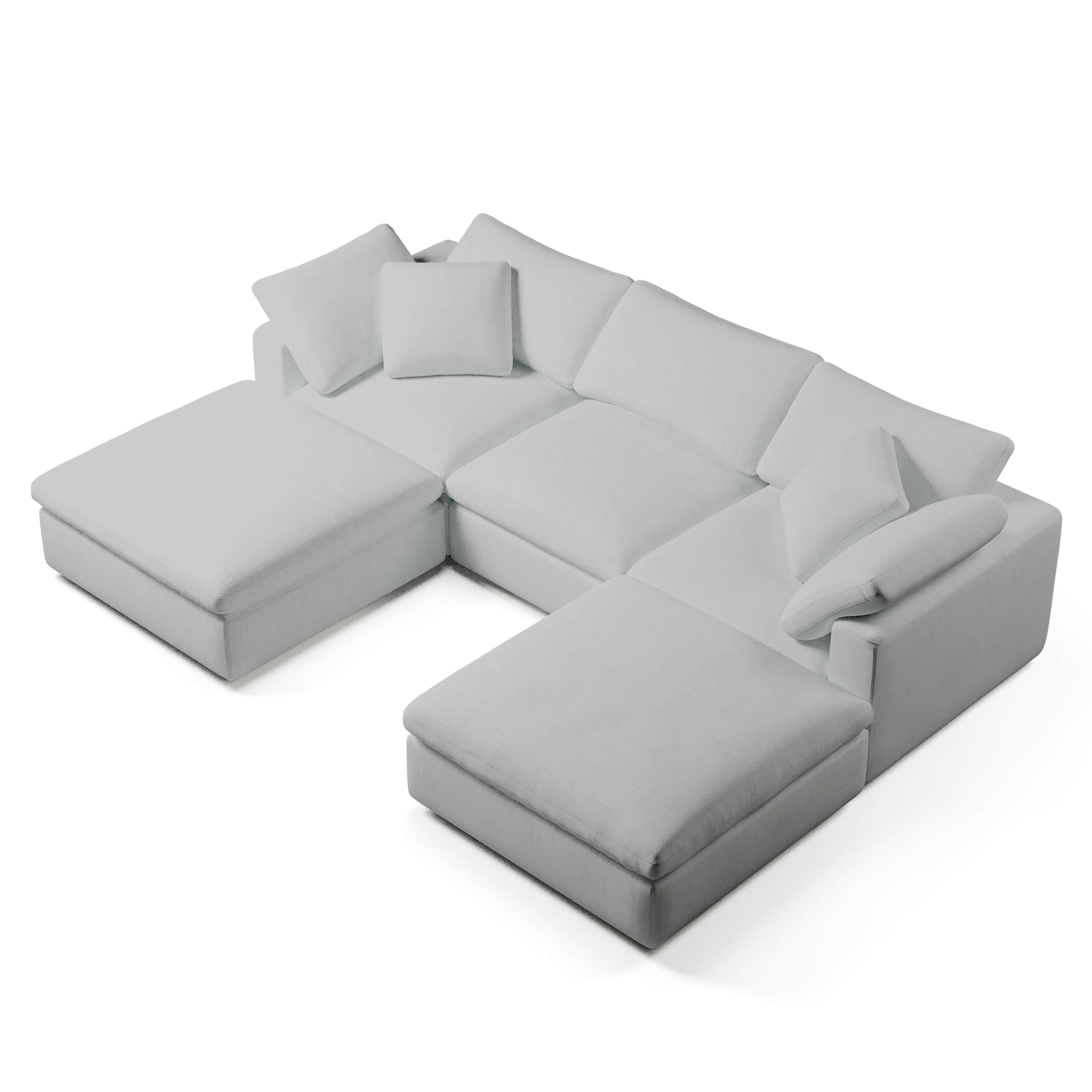 Comfy Modular Sofa - 3-Seater U-Sectional