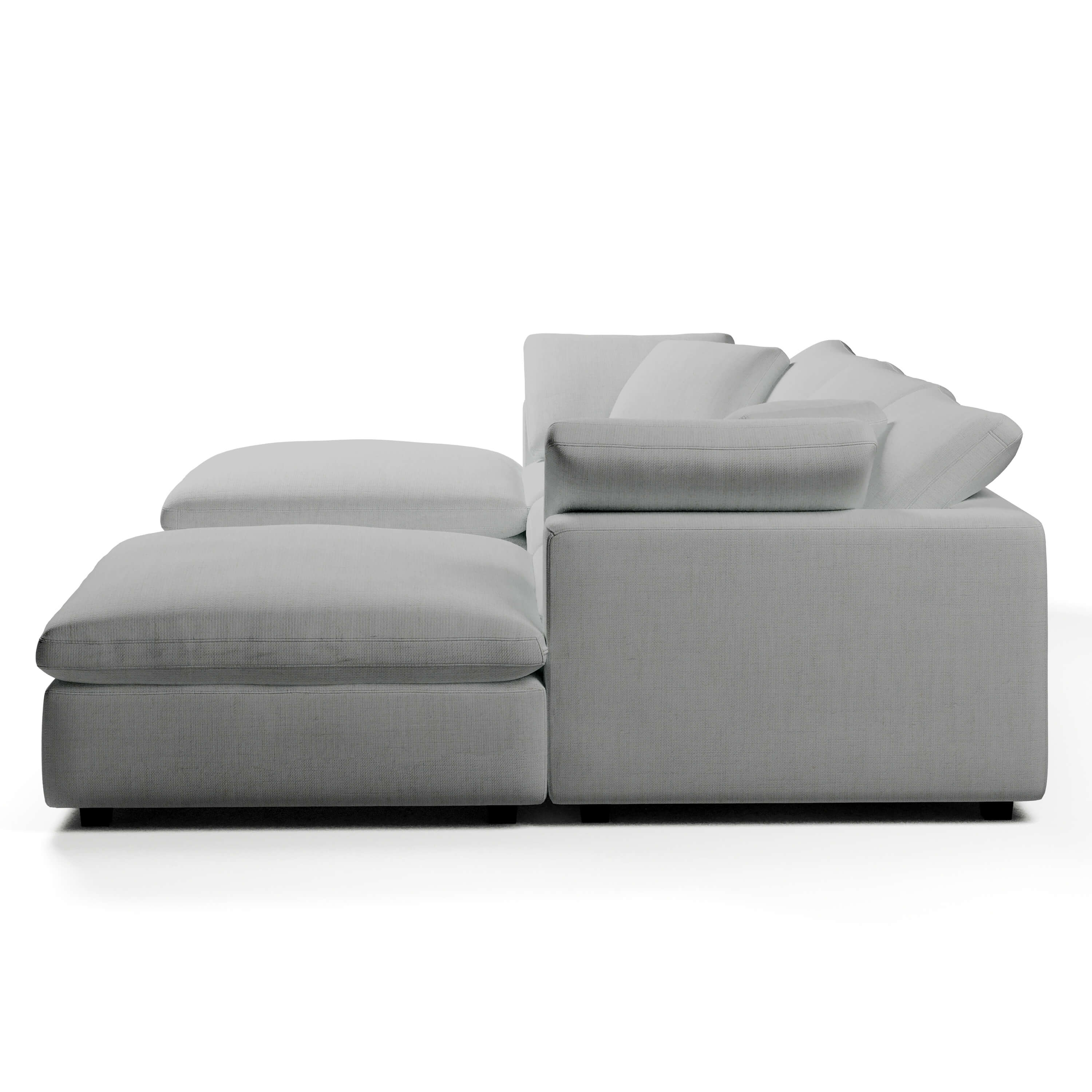 Comfy Modular Sofa - 3-Seater U-Sectional