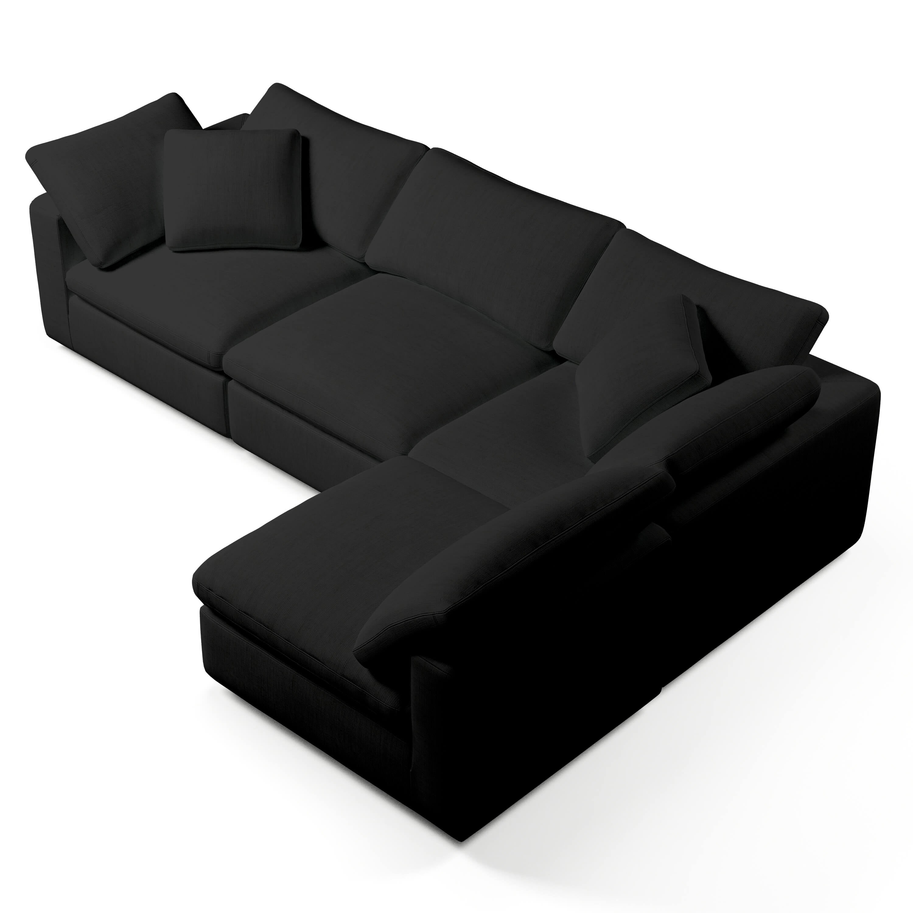 Comfy Modular Sofa - 4-Seater L-Sectional