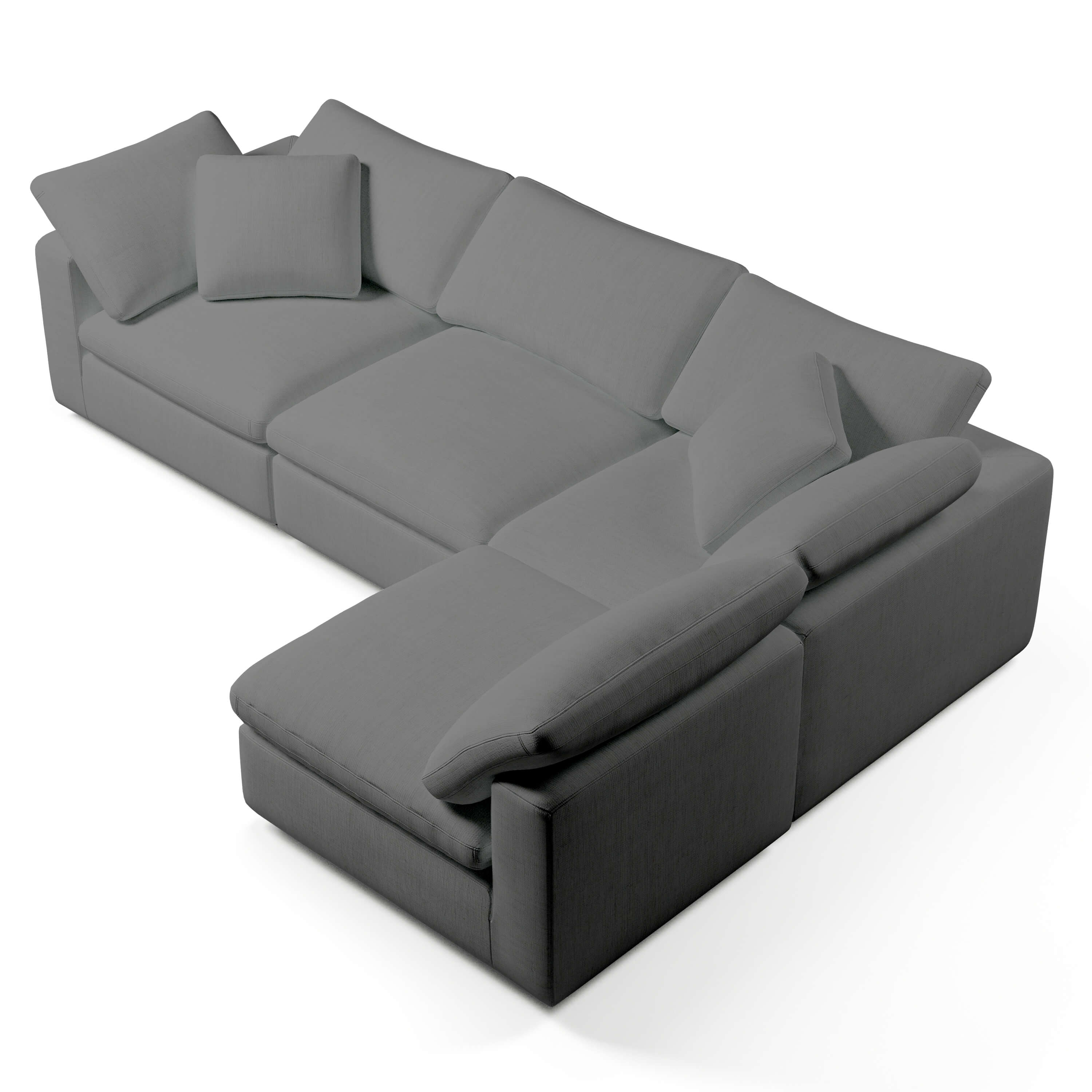 Comfy Modular Sofa - 4-Seater L-Sectional