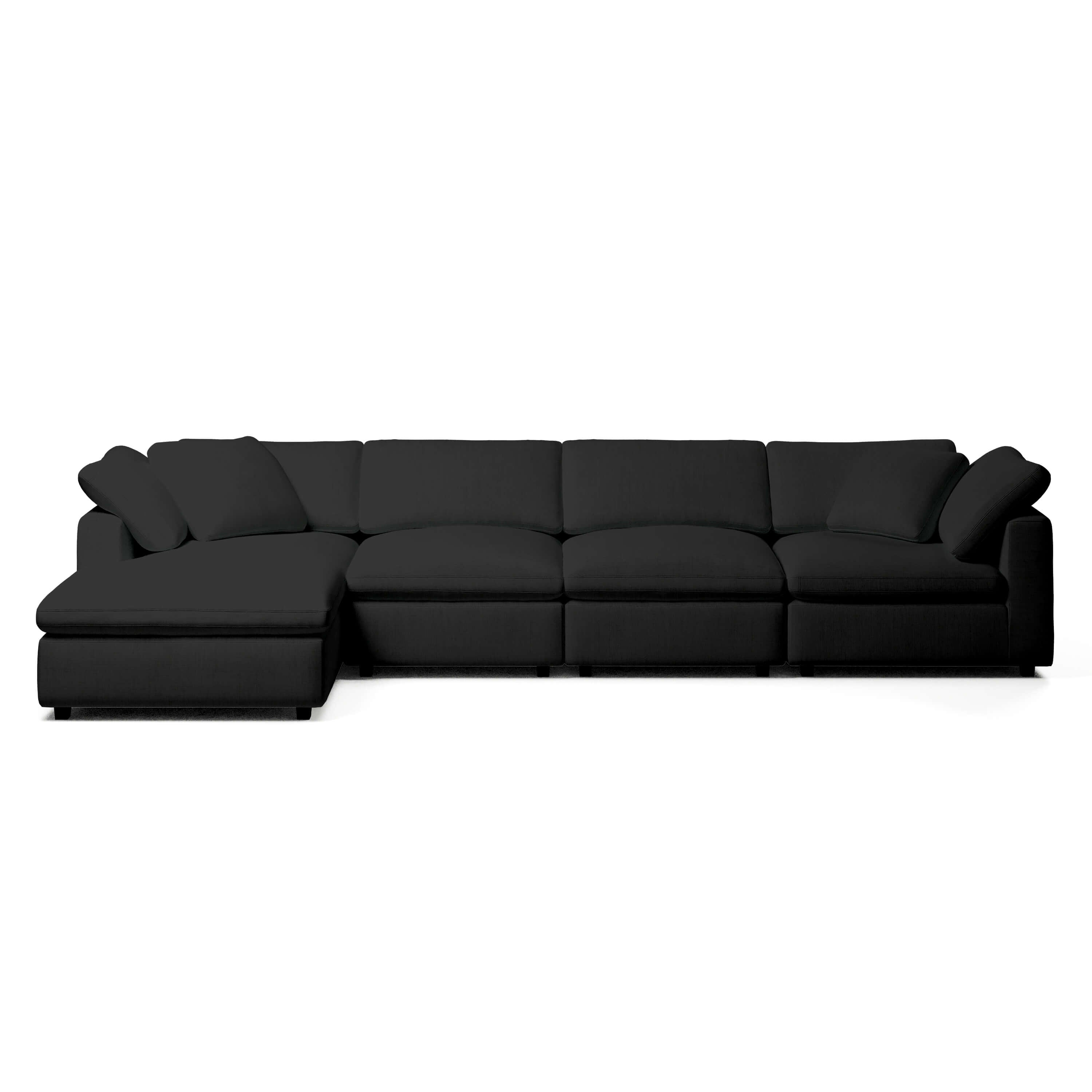 Comfy Modular Sofa - 4-Seater Chaise Sectional - Left Hand Facing