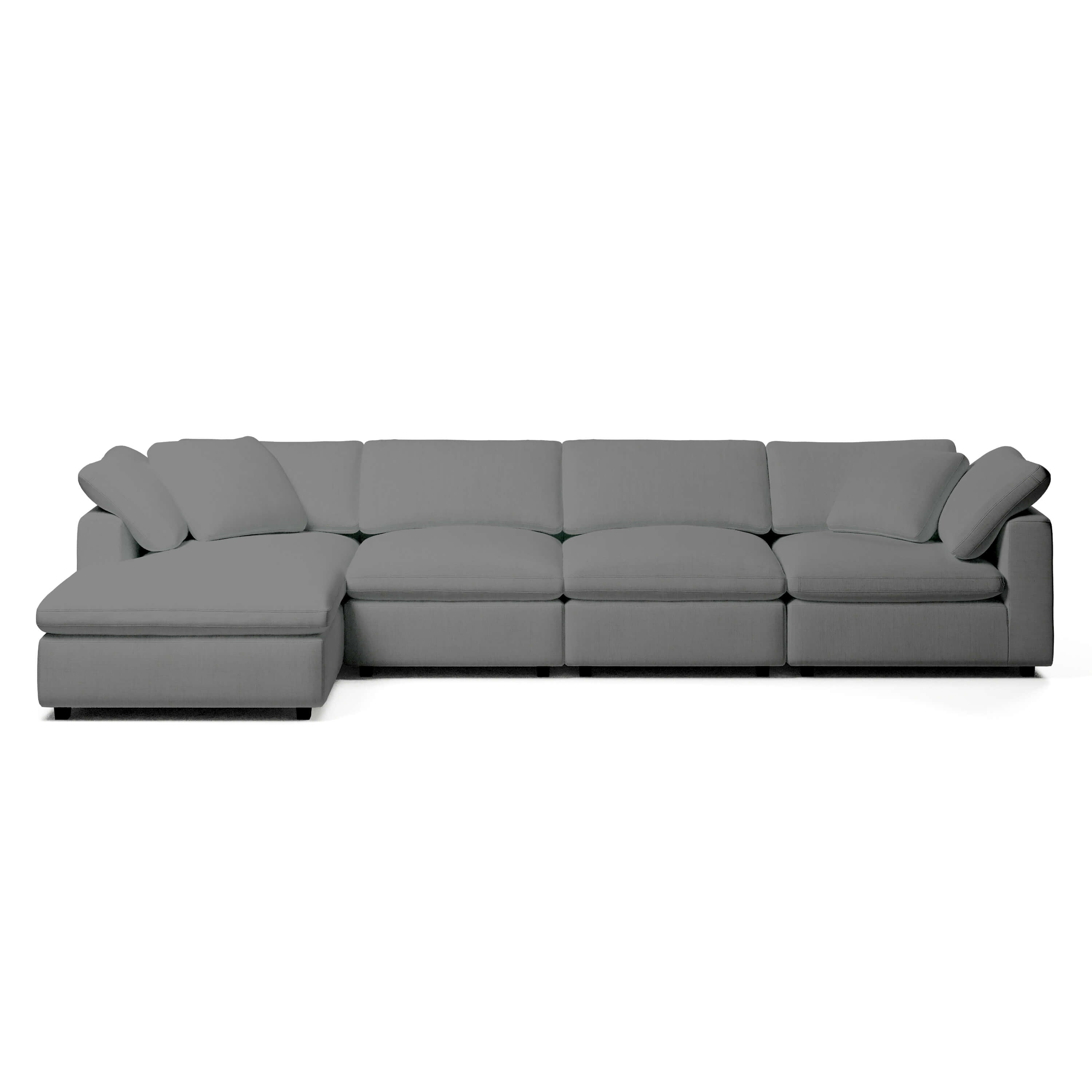 Comfy Modular Sofa - 4-Seater Chaise Sectional - Left Hand Facing