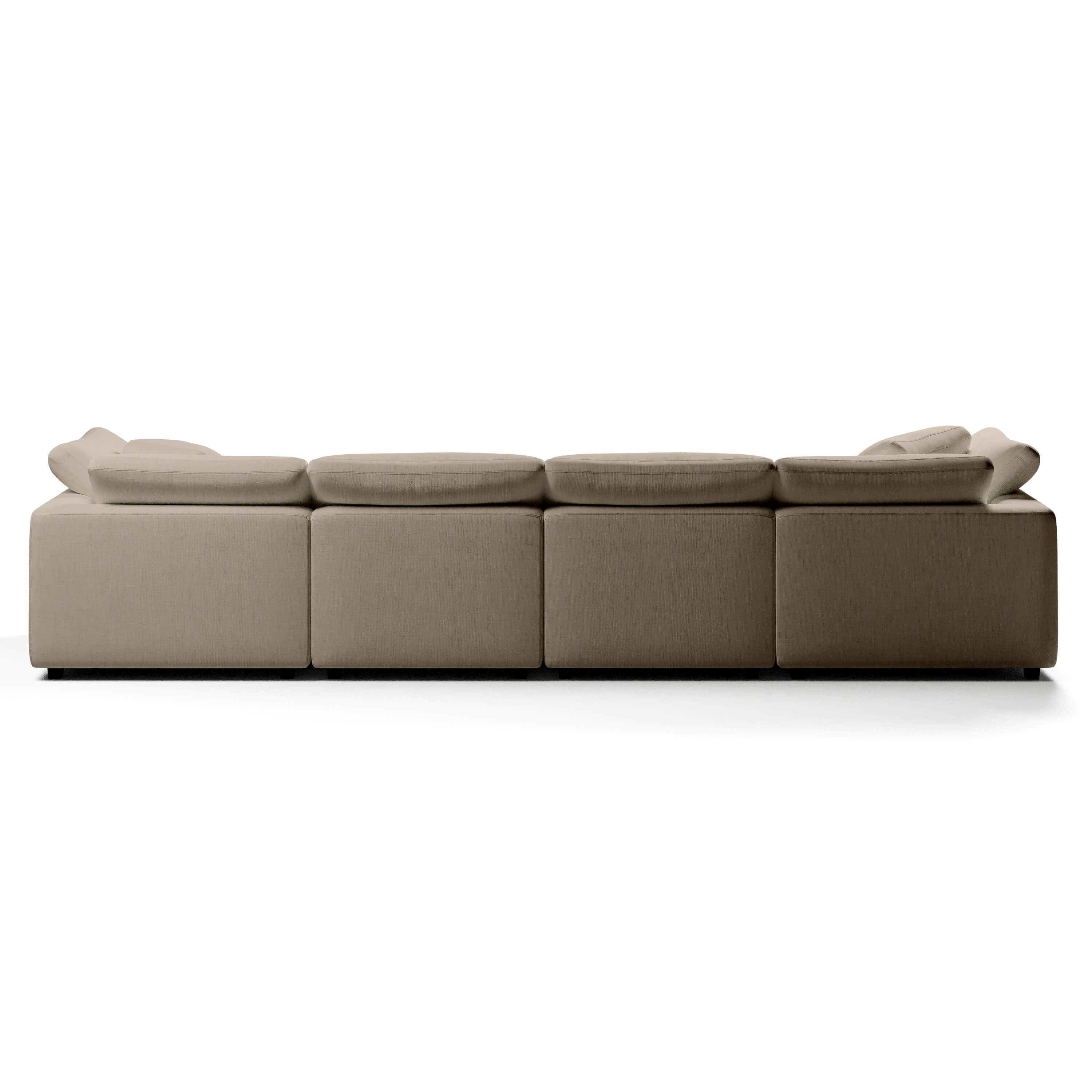 Comfy Modular Sofa - 4-Seater Chaise Sectional - Left Hand Facing