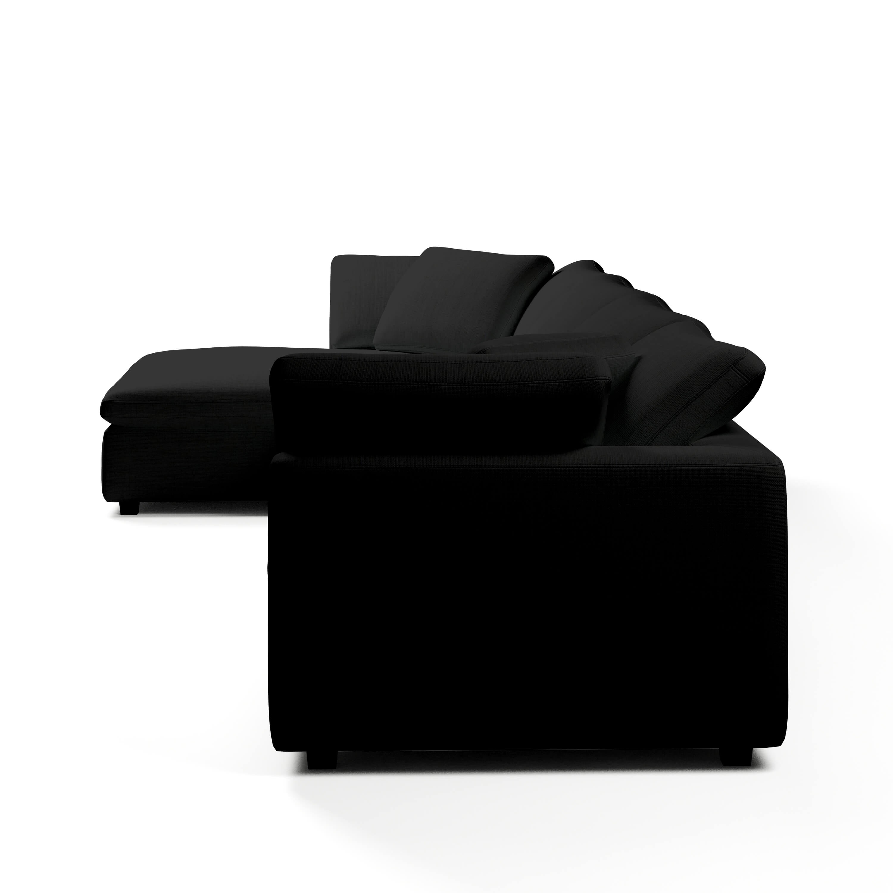 Comfy Modular Sofa - 4-Seater Chaise Sectional - Left Hand Facing