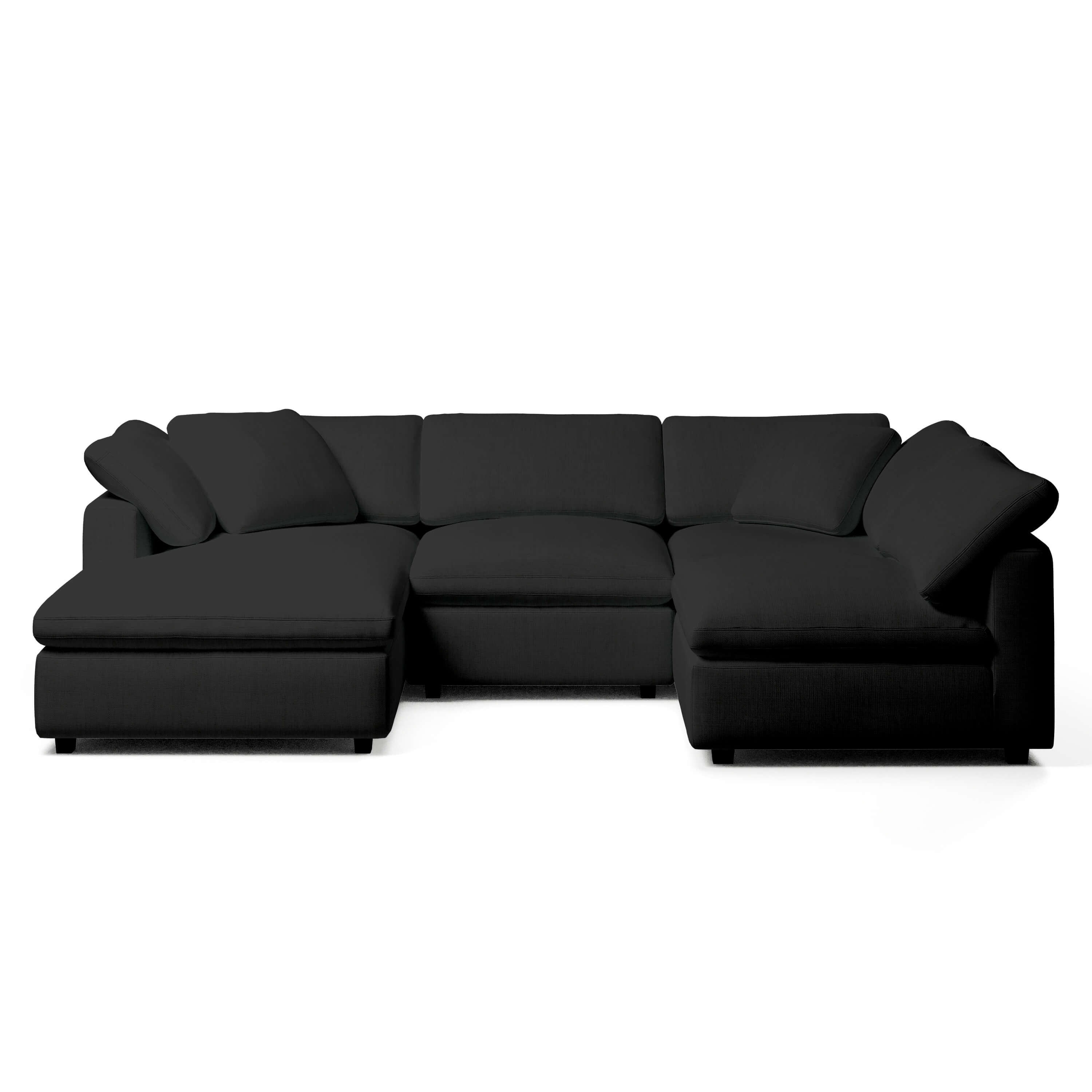 Comfy Modular Sofa - 4-Seater Chaise Sectional - Left Hand Facing