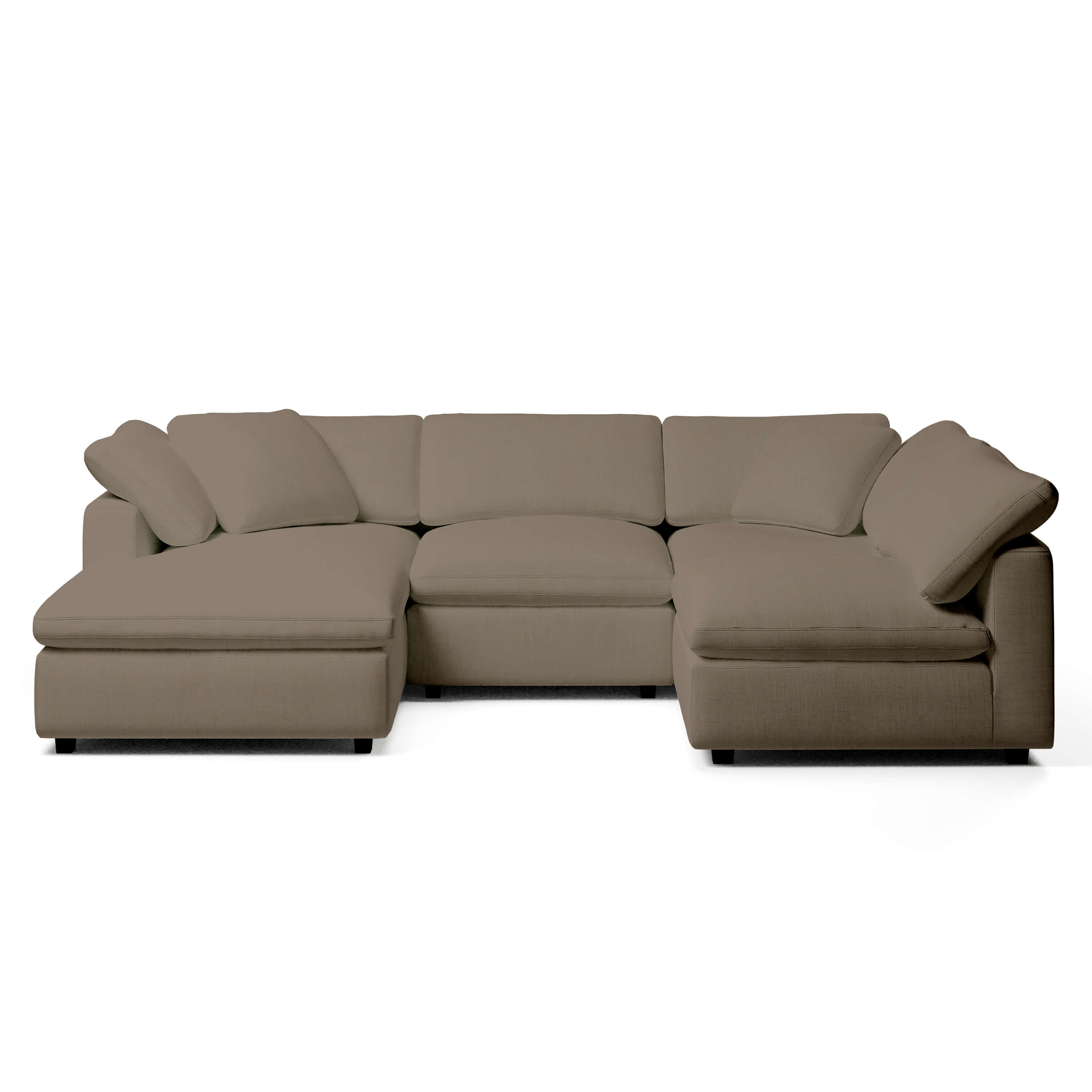 Comfy Modular Sofa - 4-Seater Chaise Sectional - Left Hand Facing