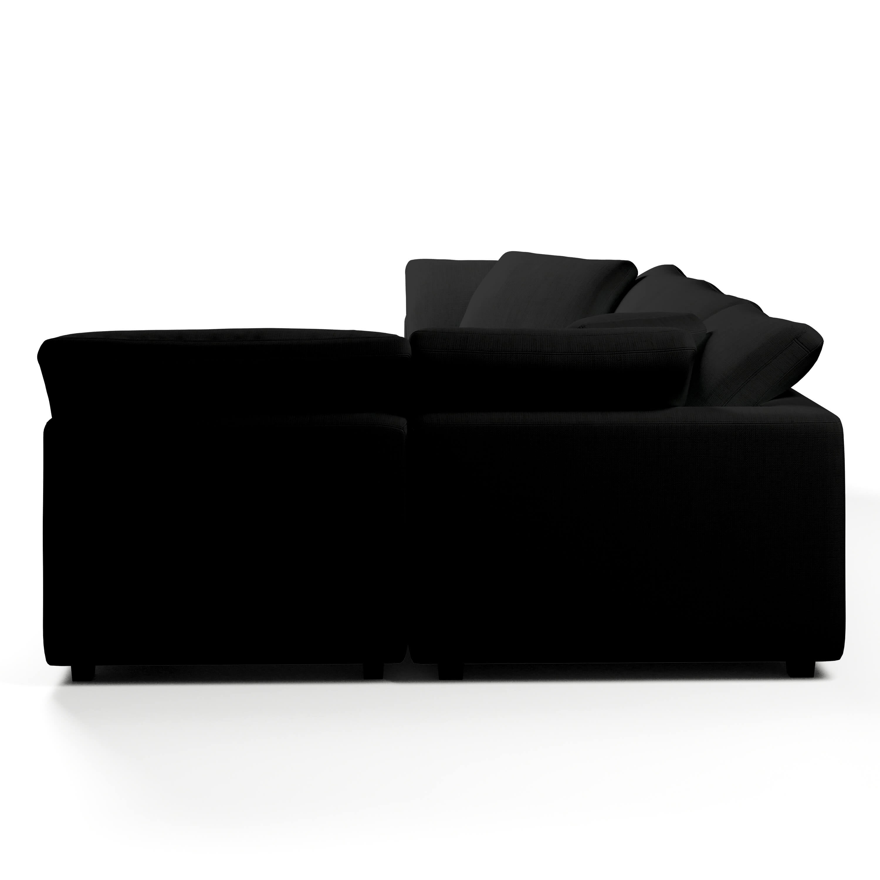 Comfy Modular Sofa - 4-Seater Chaise Sectional - Left Hand Facing