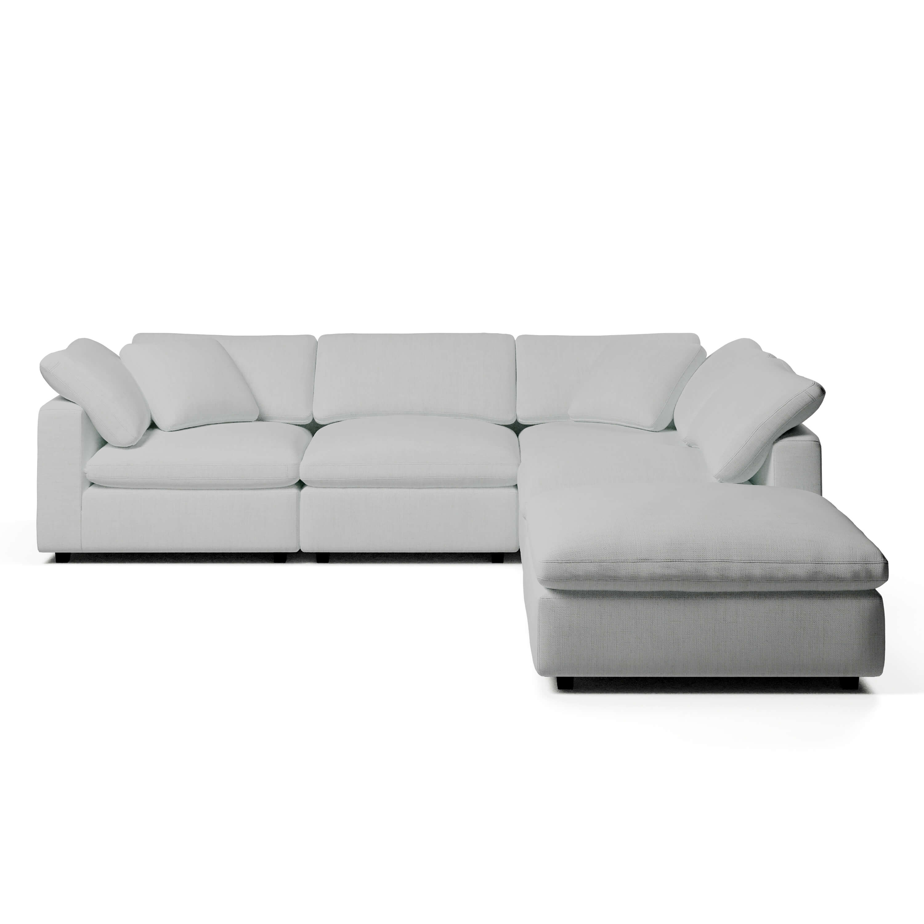 L-Shape Couch with Ottoman | Comfy Modular Sofa | Couch Haus